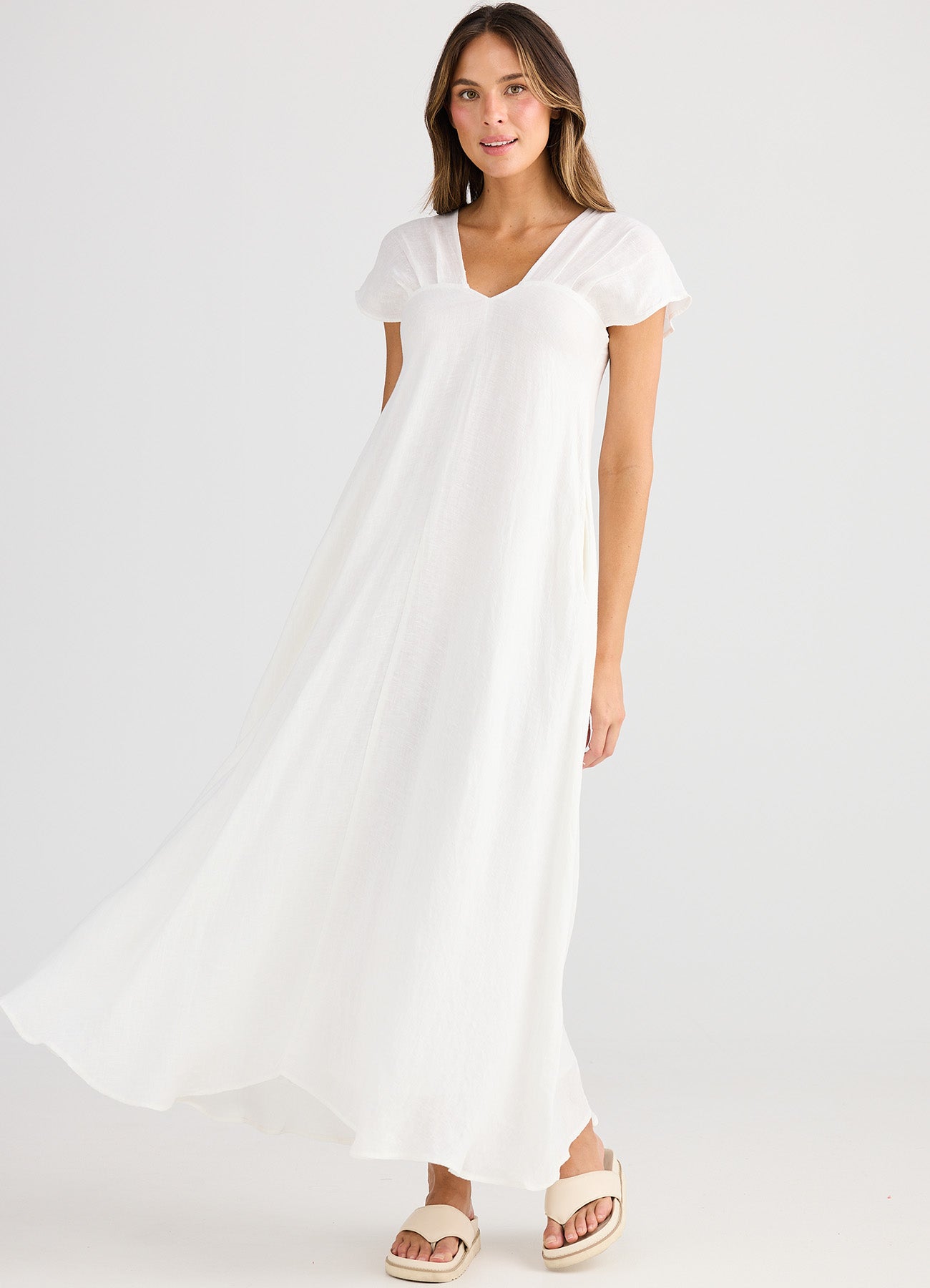 Sail Away Dress : White