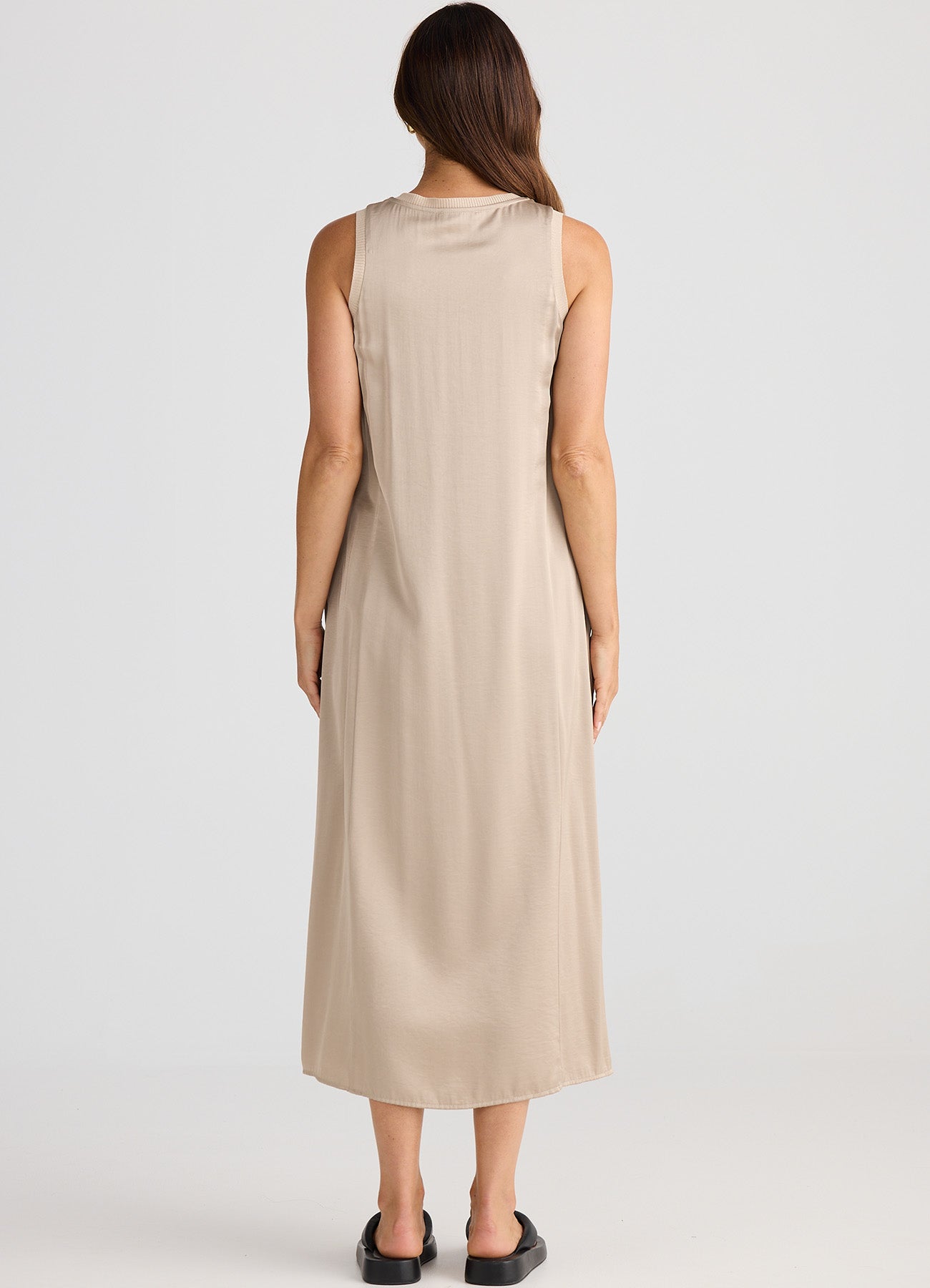 Celine Dress : Stone Taupe