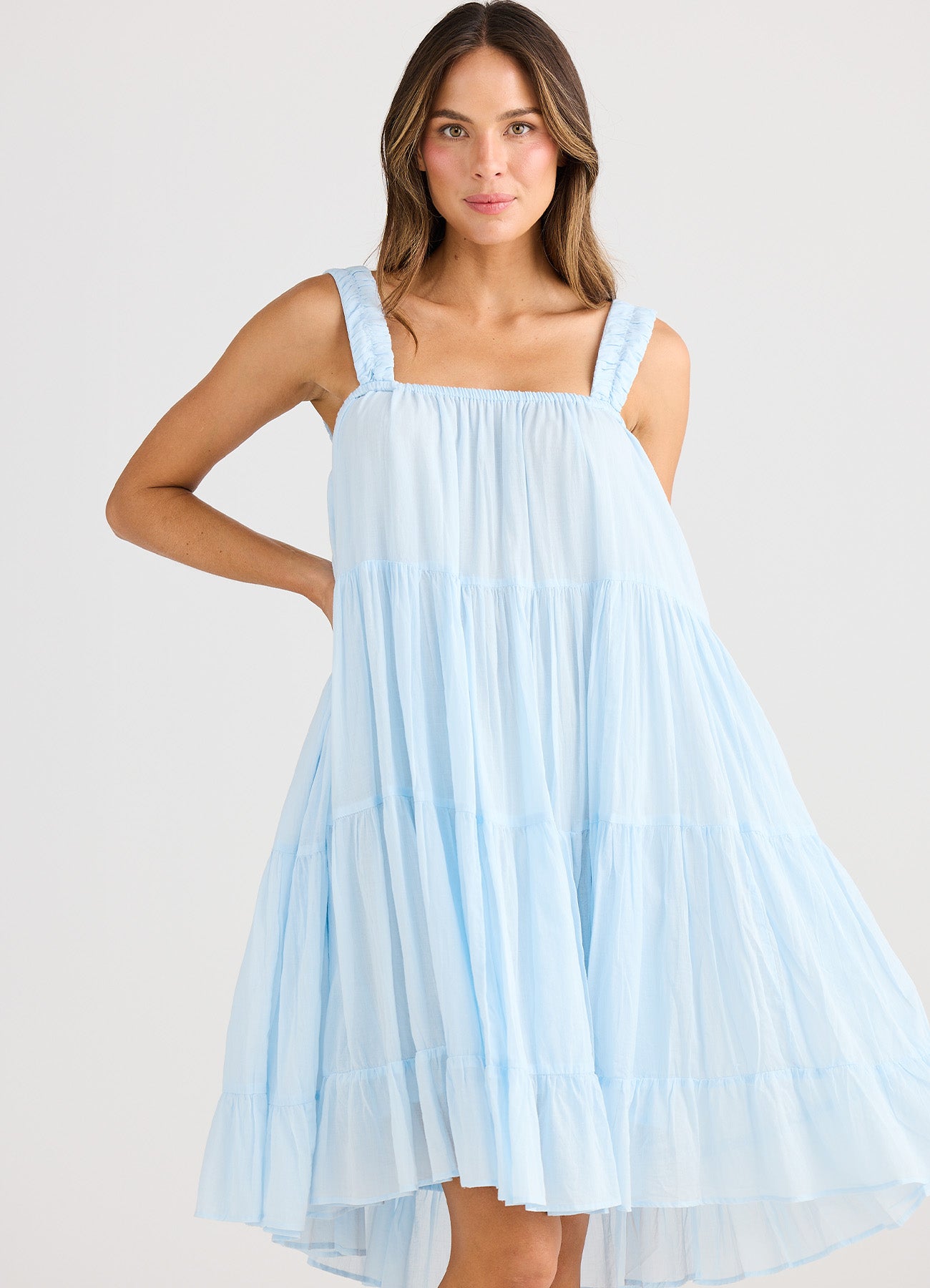 Saunter Dress : Ice Blue