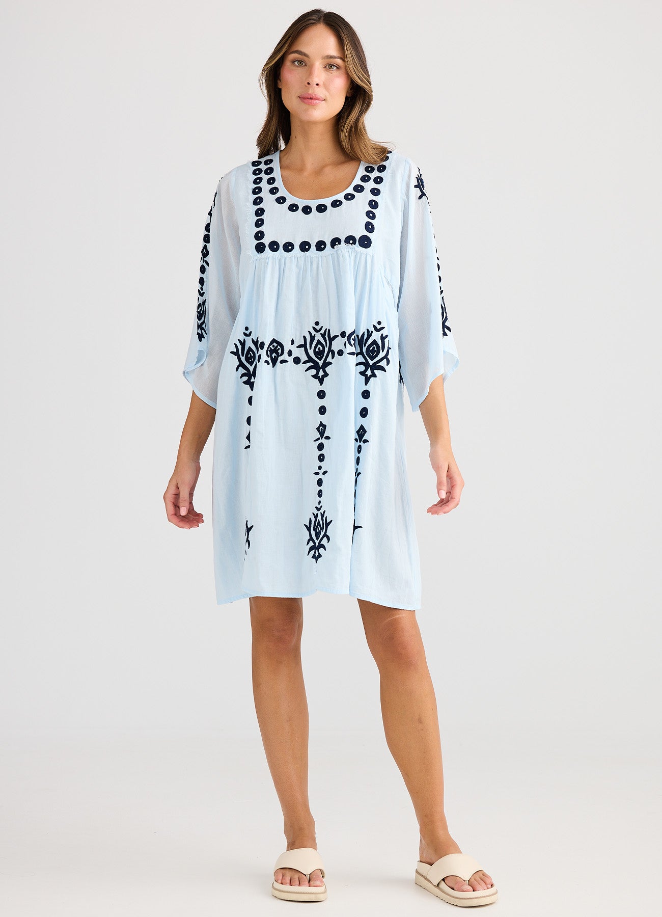 Sun Lounge Dress : Ice Blue