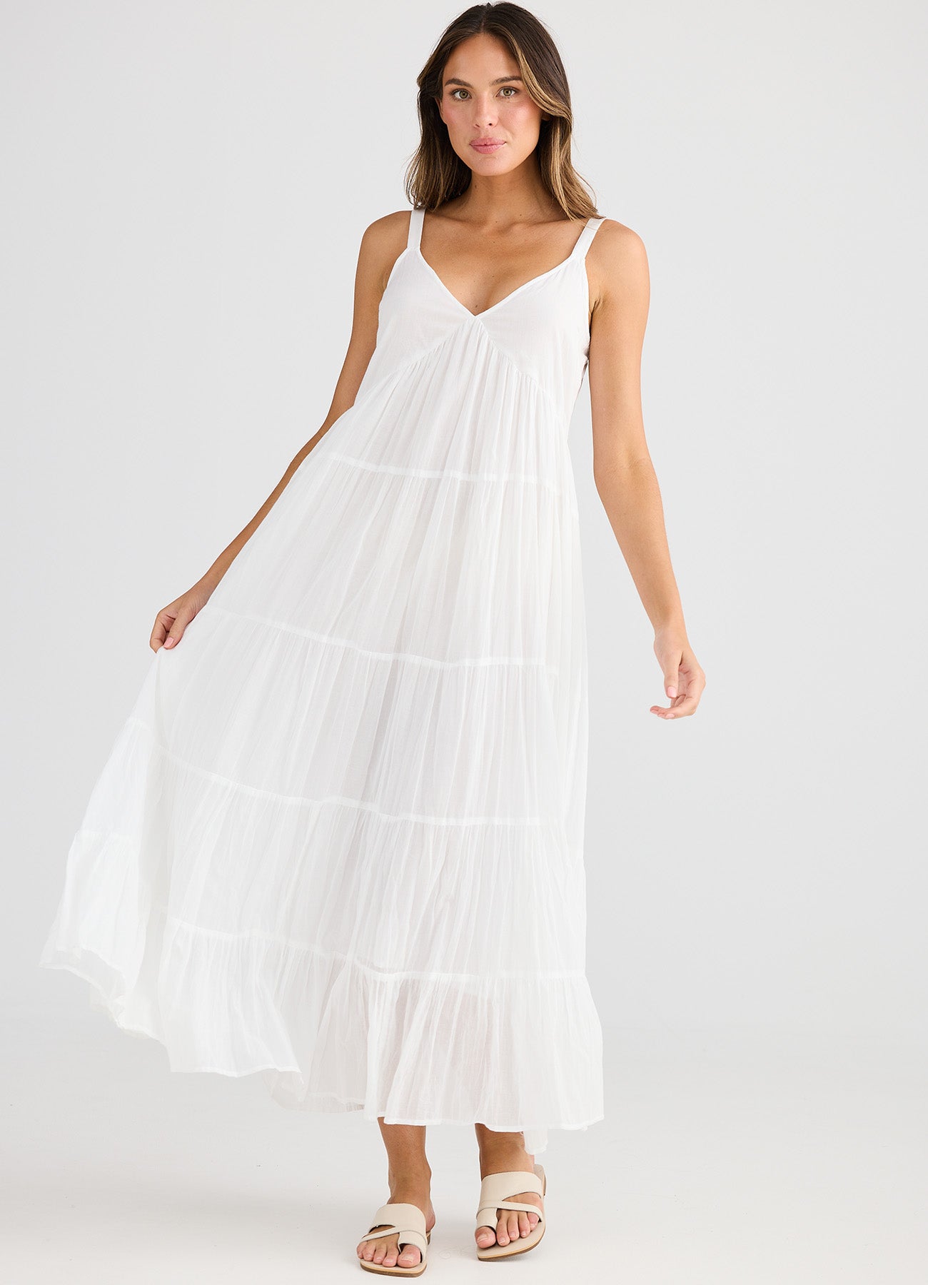 Evianna Dress : White