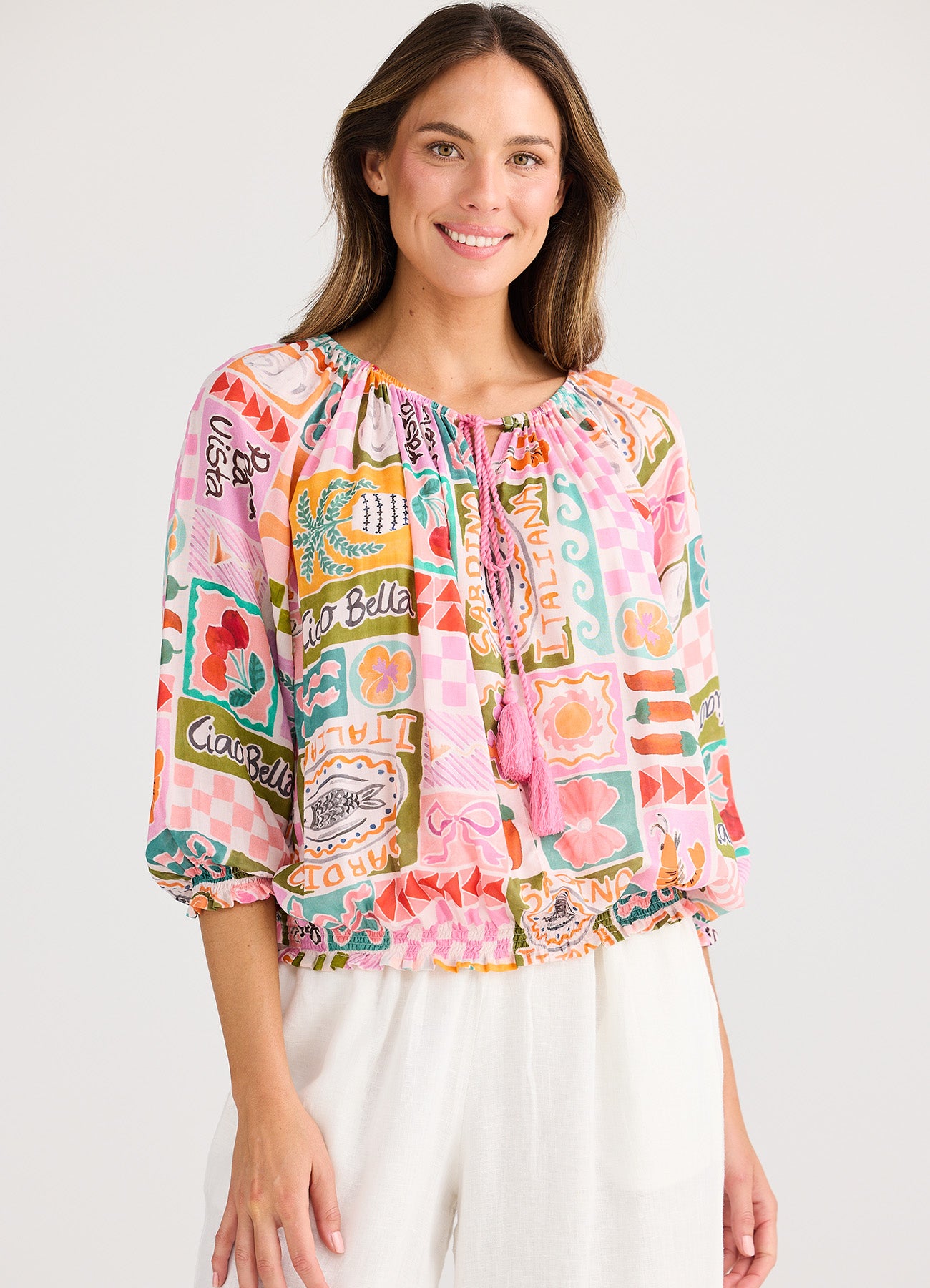 Seaside Top : Sardinia Summer