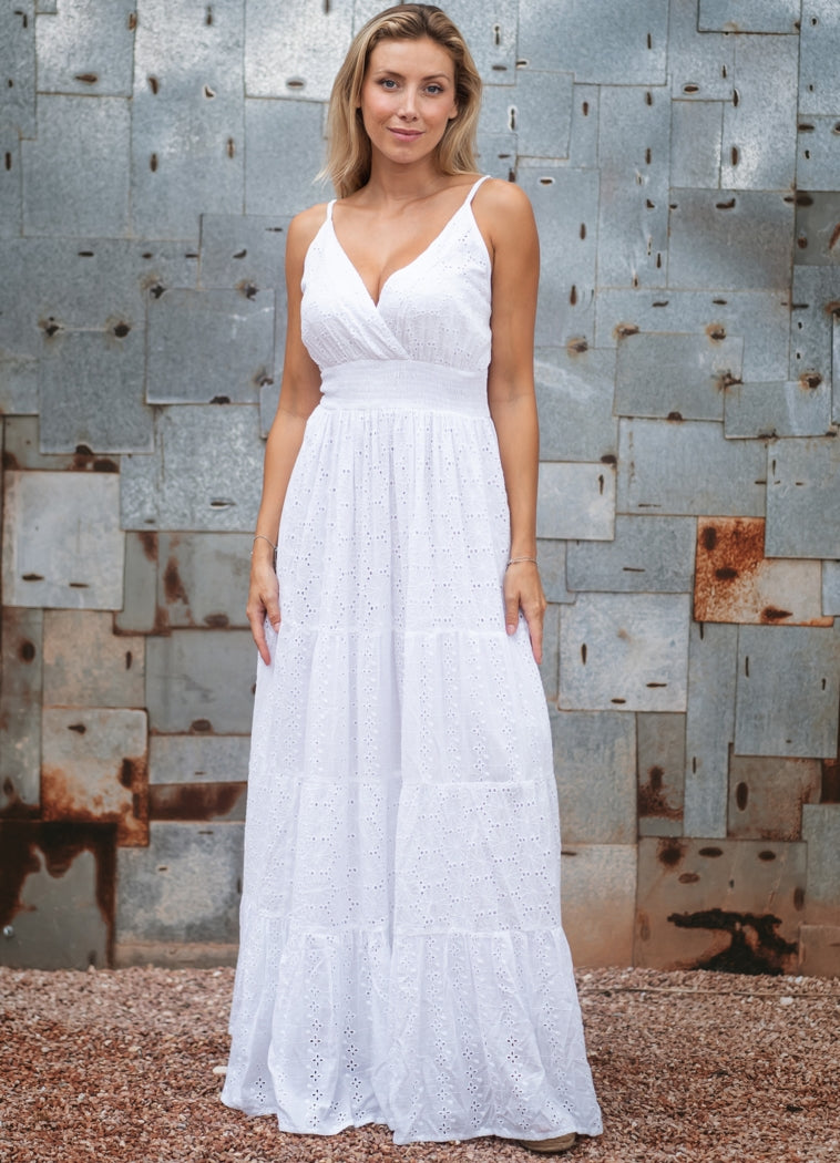 Long Dress : White