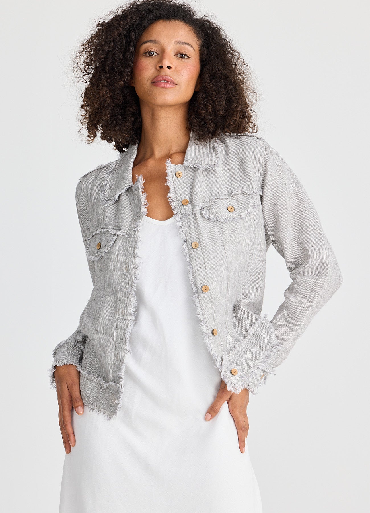 Monza Jacket : Charcoal Fleck