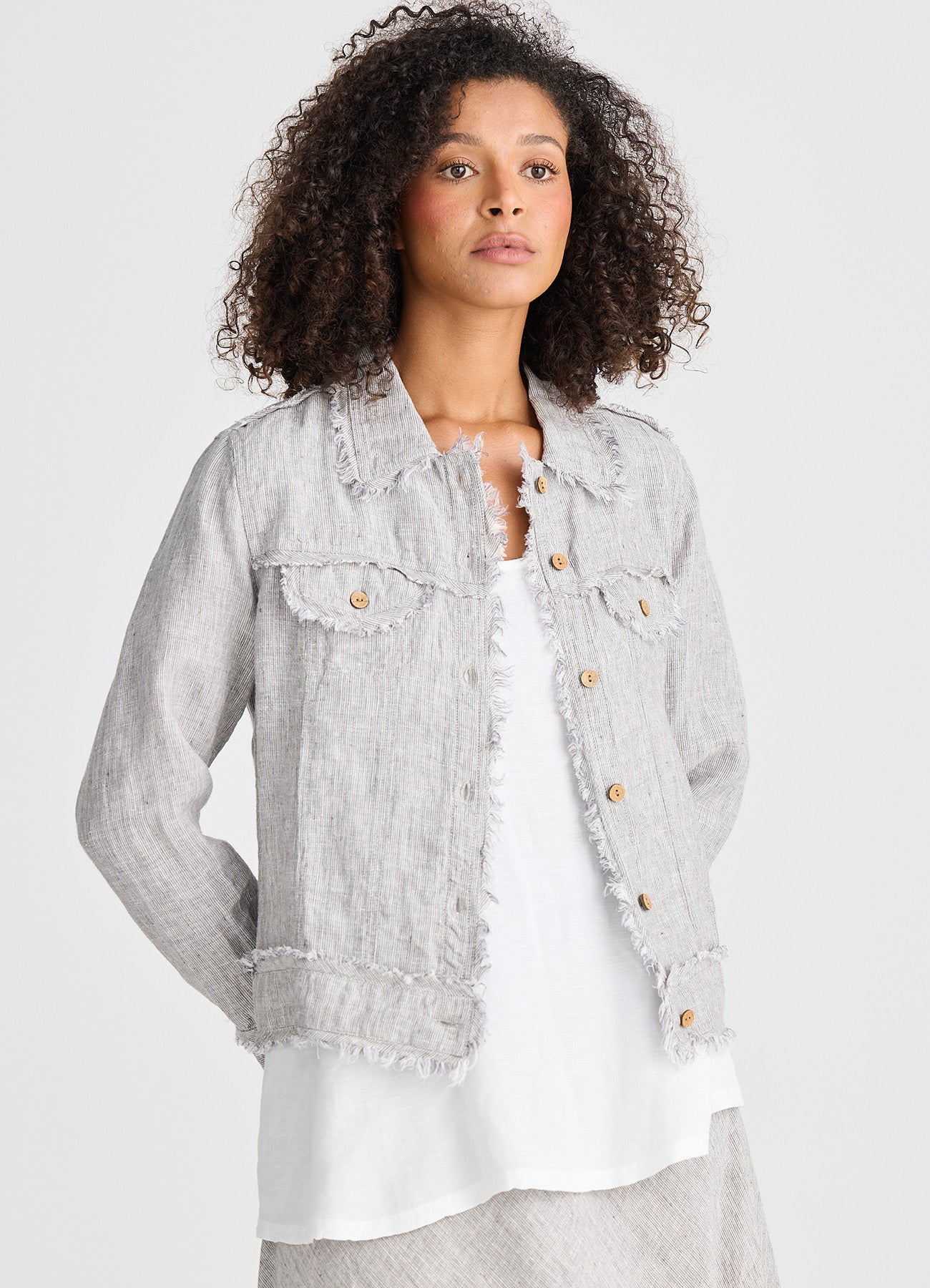 Monza Jacket : Charcoal Fleck