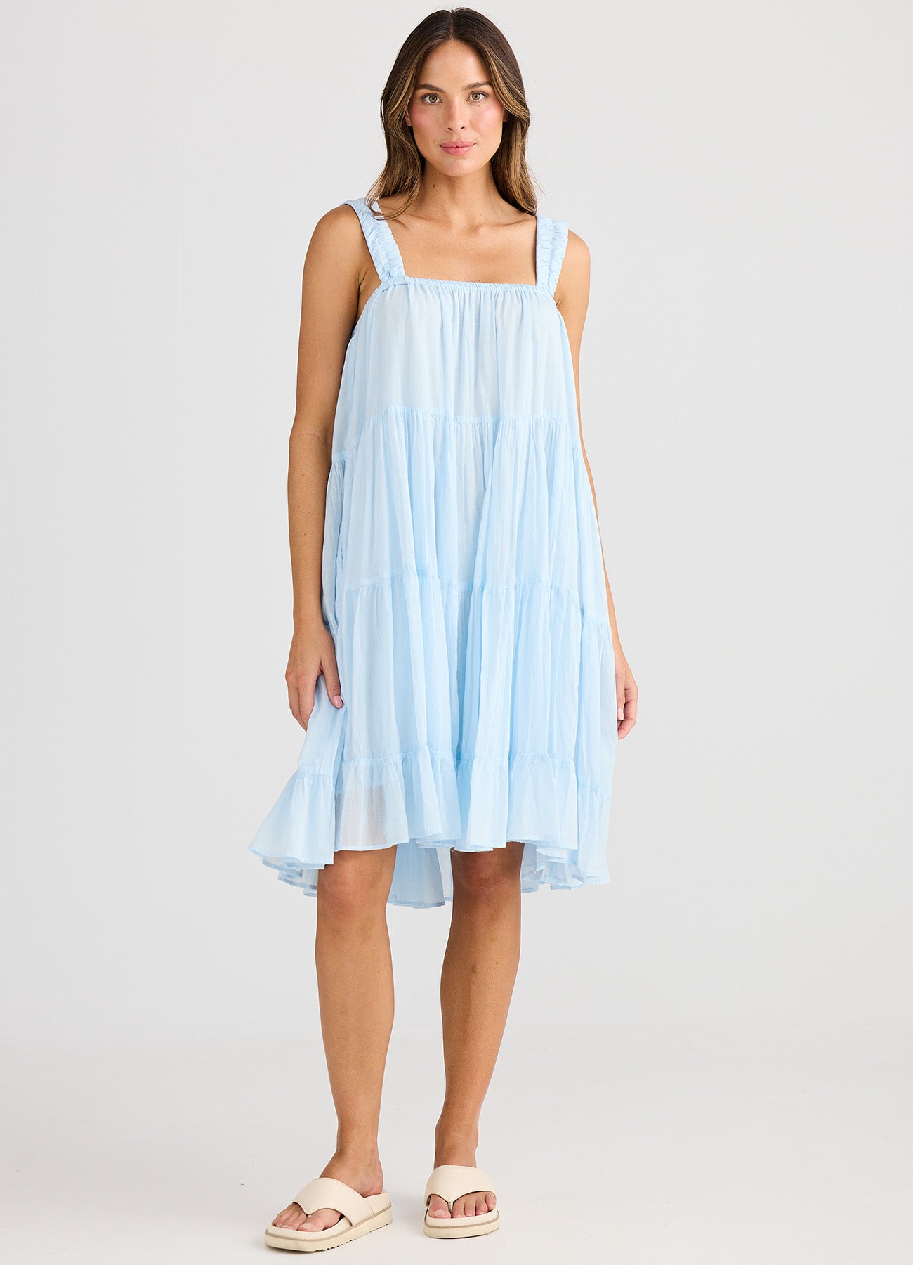 Saunter Dress : Ice Blue