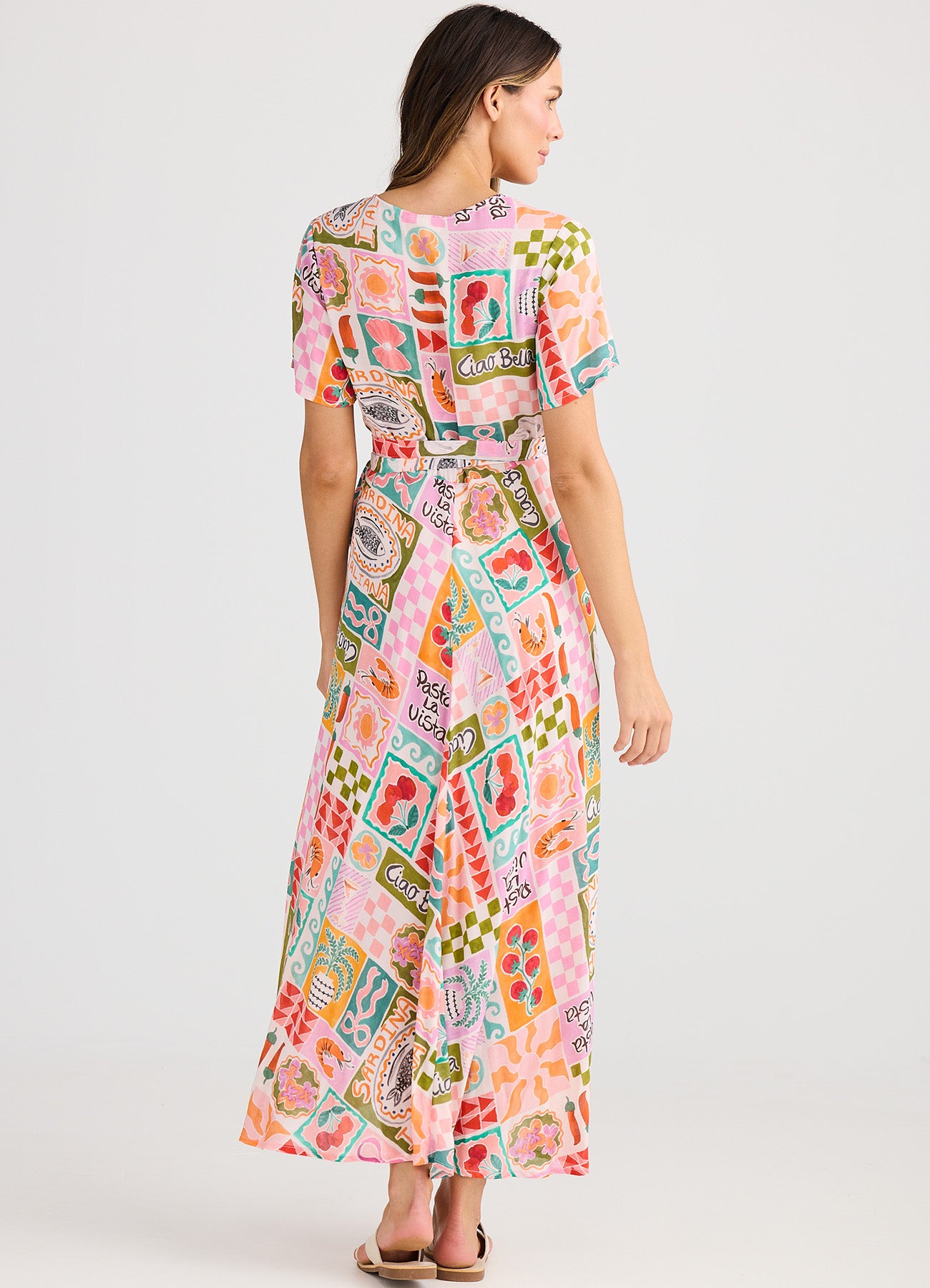 Tropics Wrap Dress : Sardinia Summer