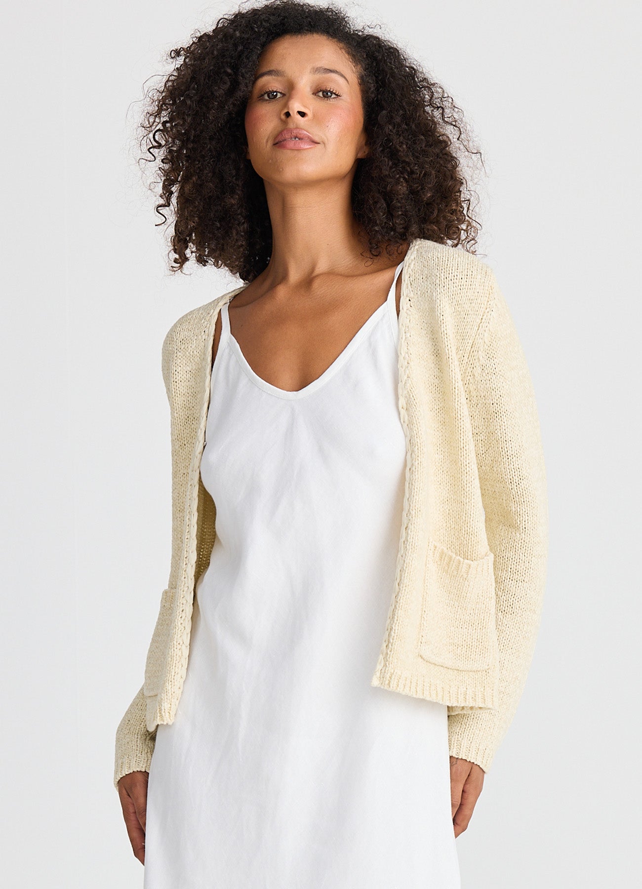 Saffron Cardi : Natural