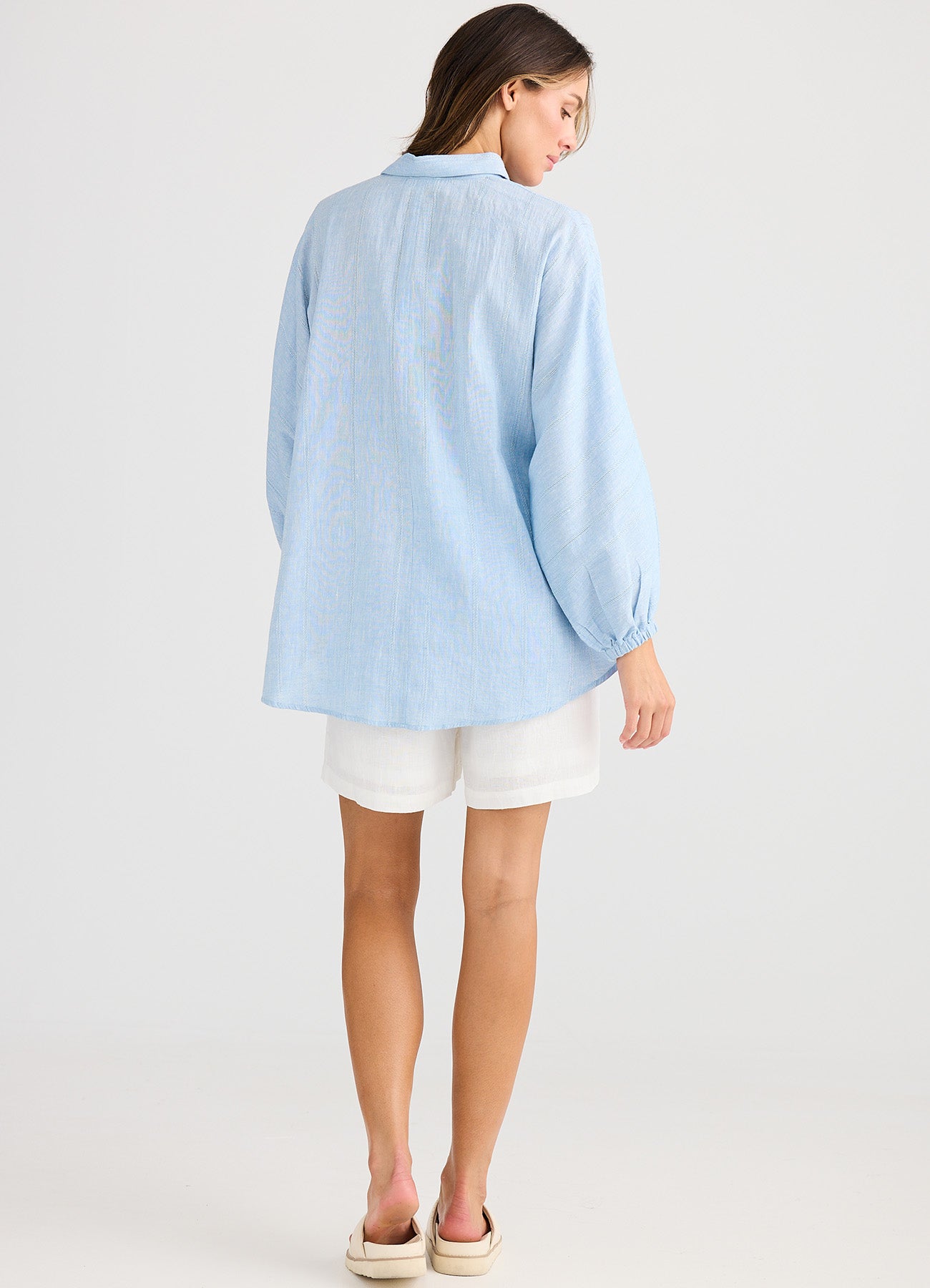 Cliffside Shirt : Blue Self Stripe