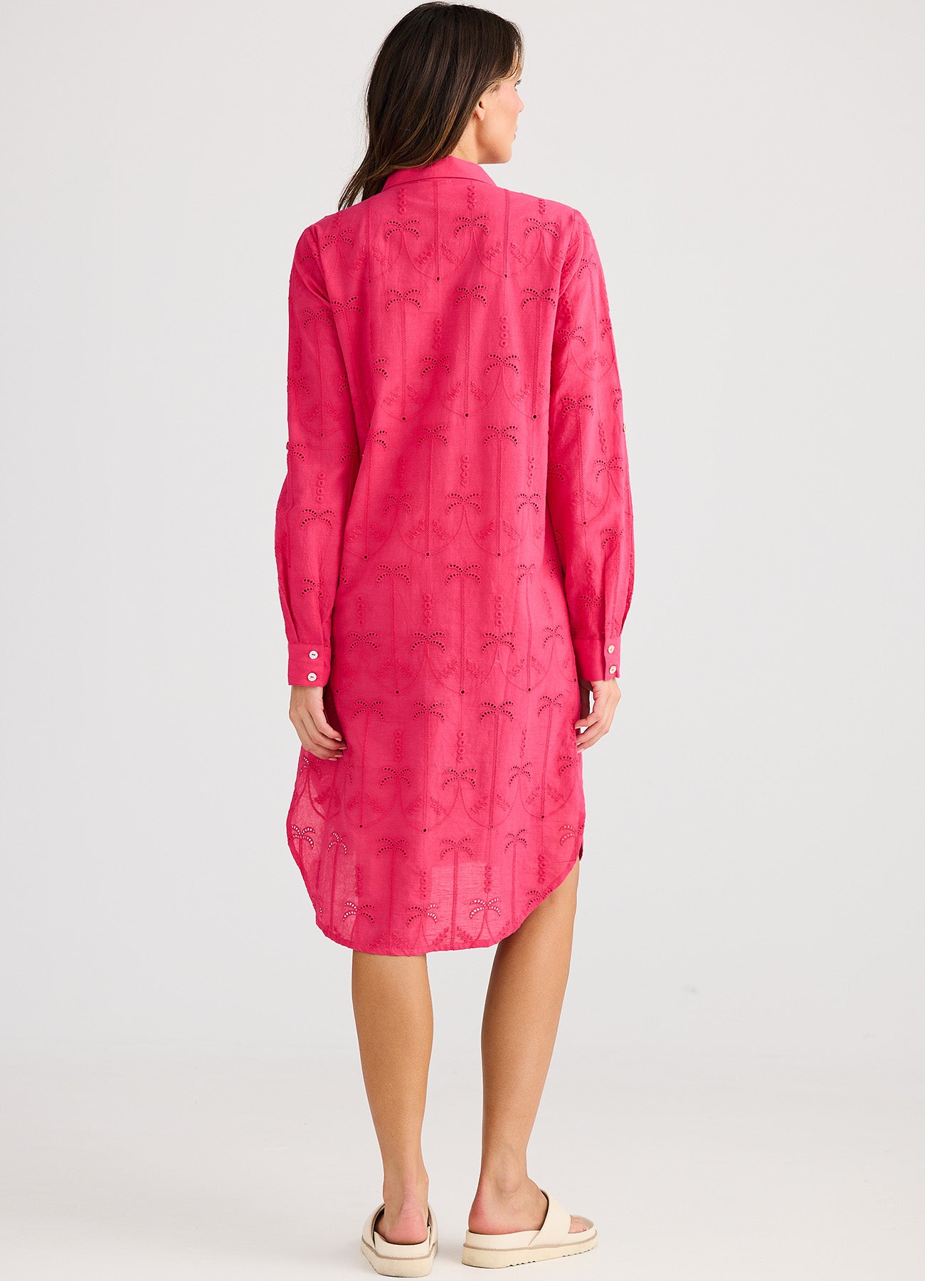 Palm Overshirt : Hot Pink