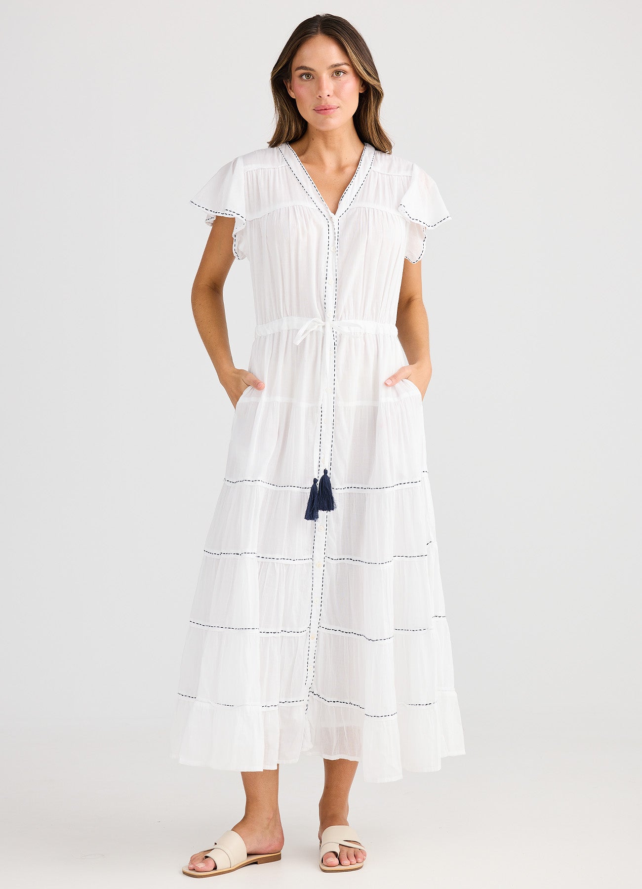 Delilah Dress : White