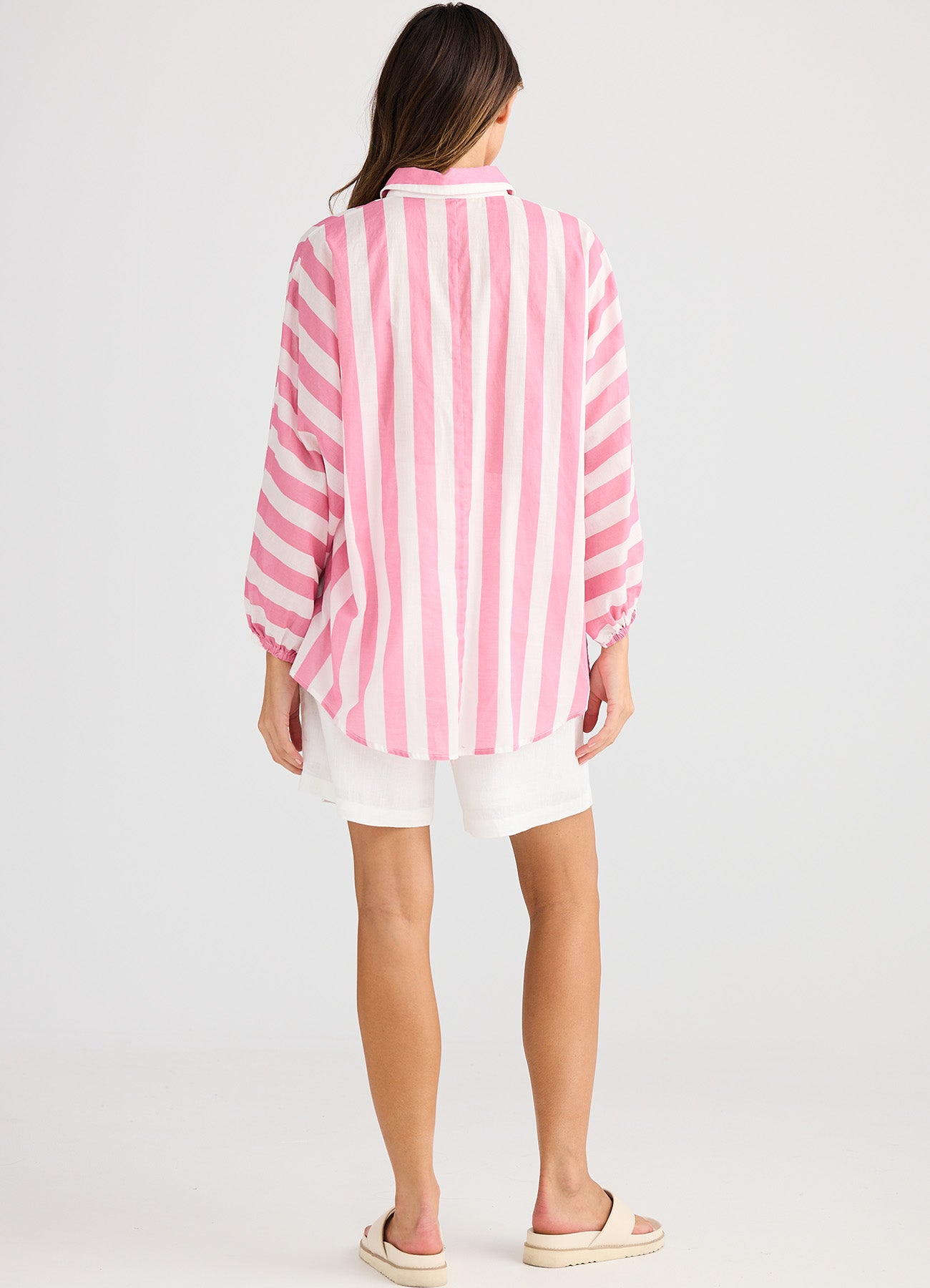 Cliffside Shirt : Pink Stripe