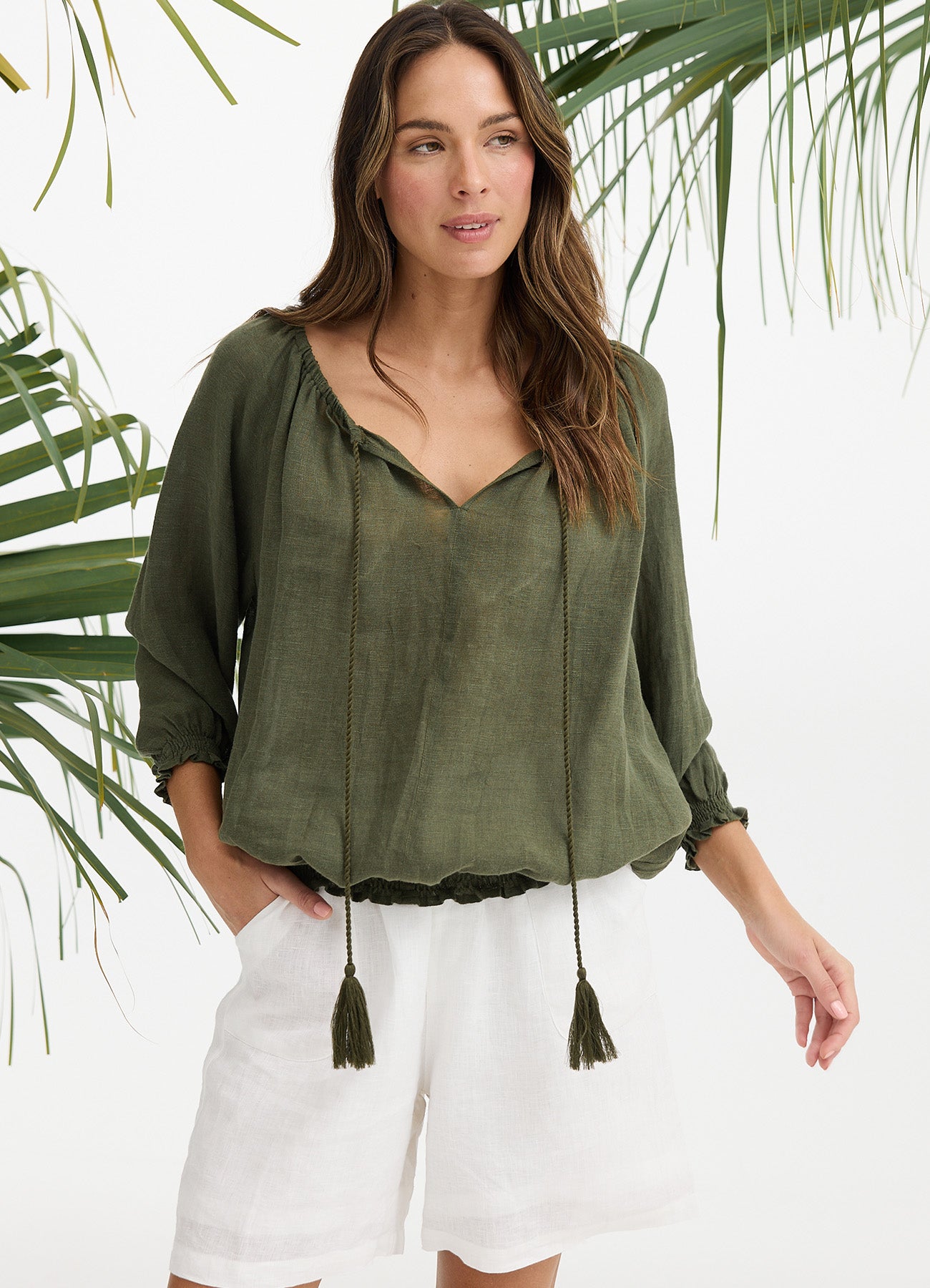 Seaside Top : Olive