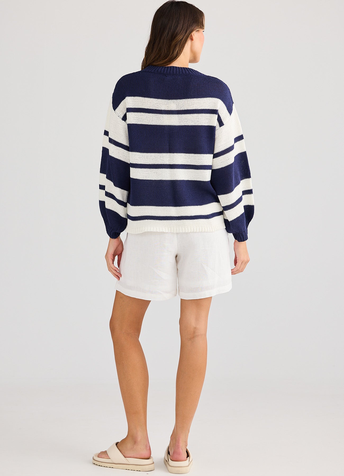 Sandwood Knit : Navy Stripe