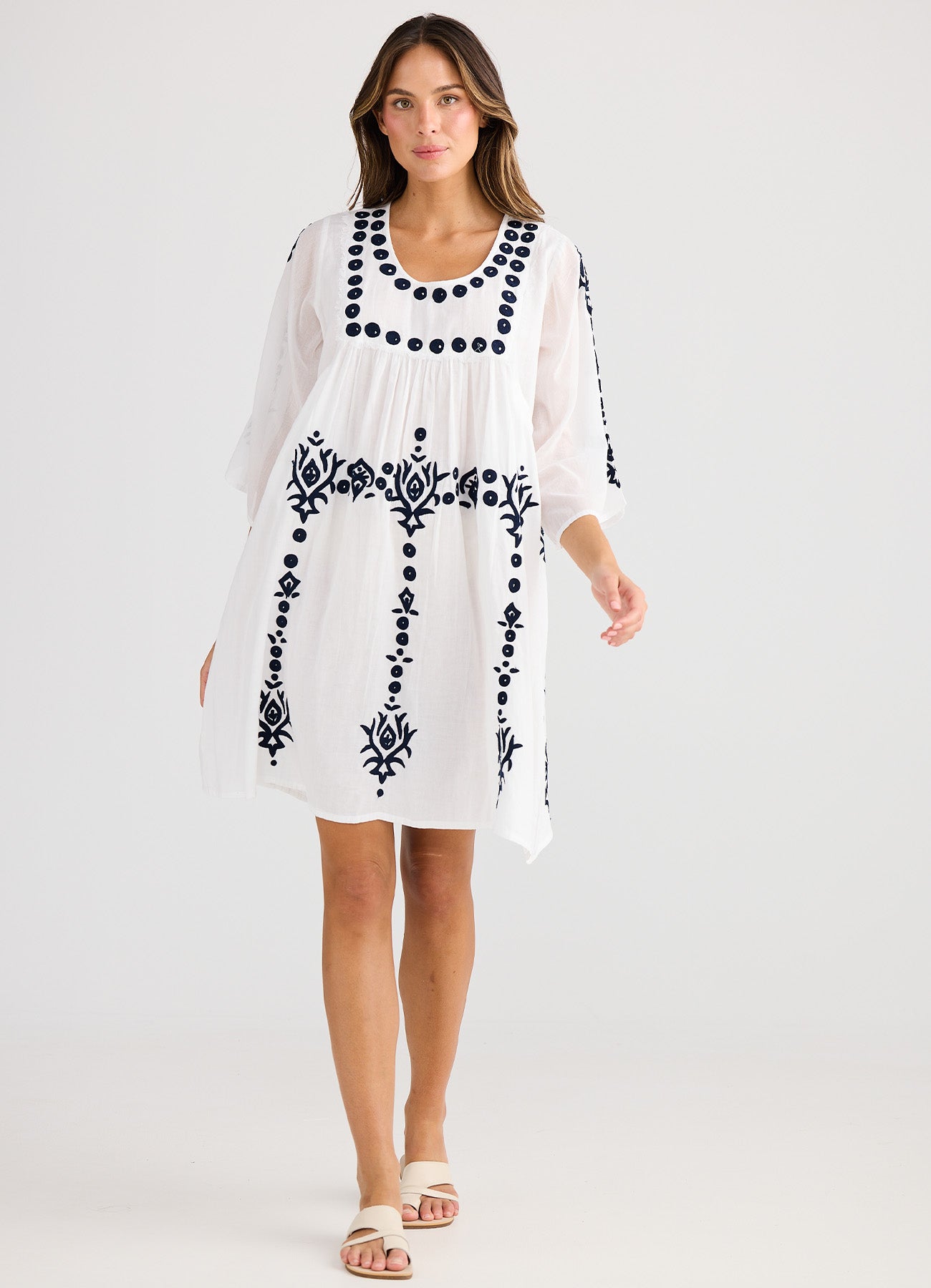 Sun Lounge Dress : White