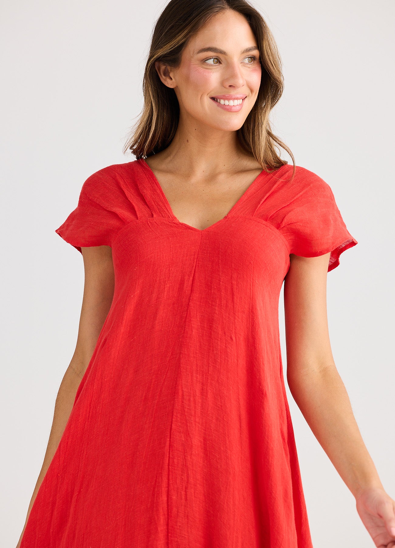 Sail Away Dress : Red