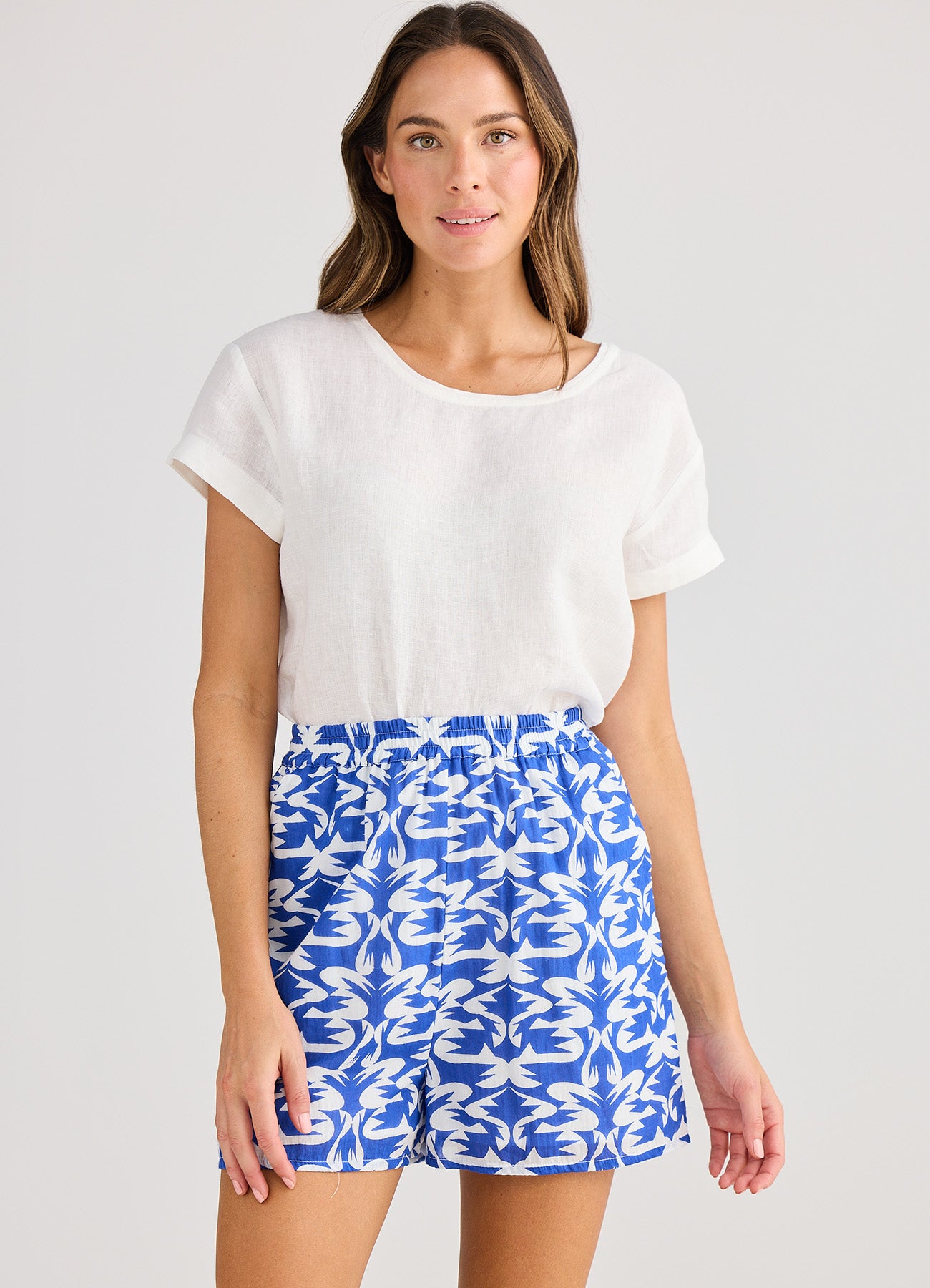 Soliel Shorts : Tile Print