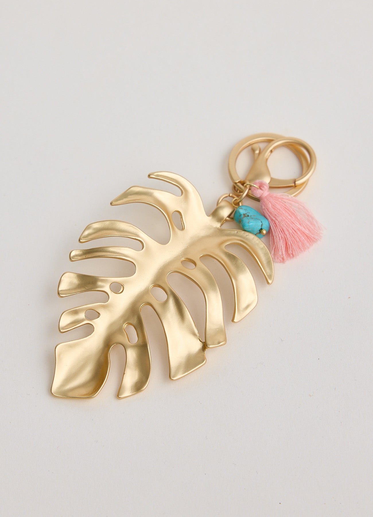 Palm Leaf Keyring : Gold