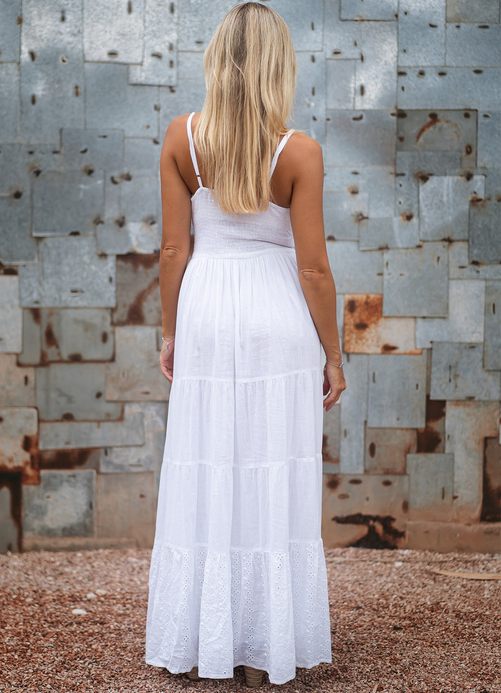Long Dress : White