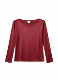 Top Satin Uni : Bordeaux