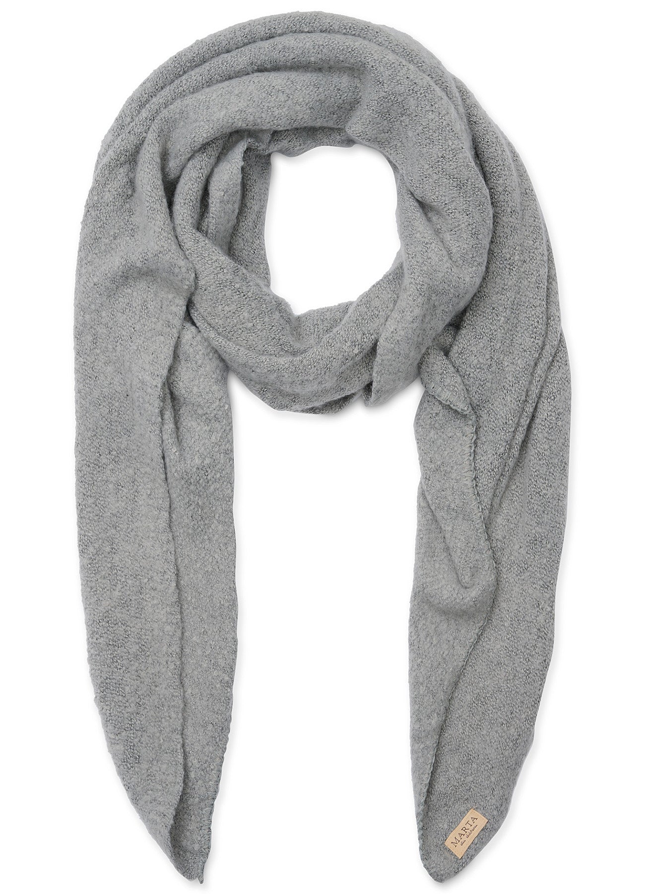 Scarf : Light Grey Melange