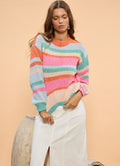 Tarn Knit : Pink Multi Stripe