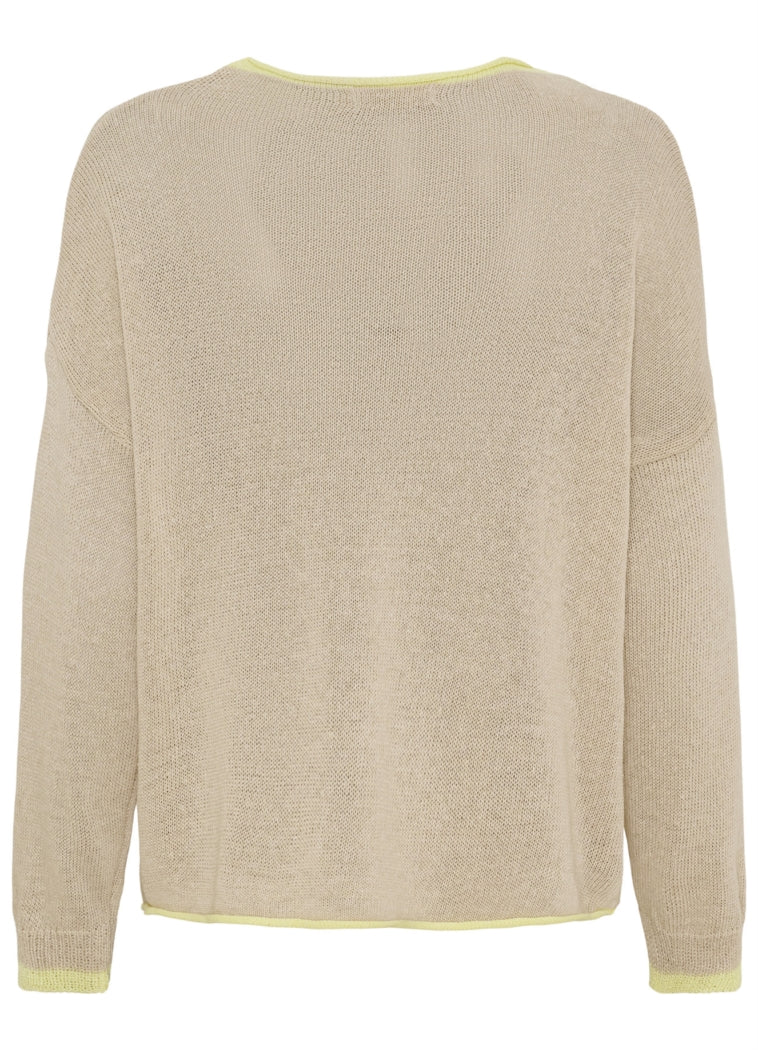 Margueritte Knit : Beige/Giallo