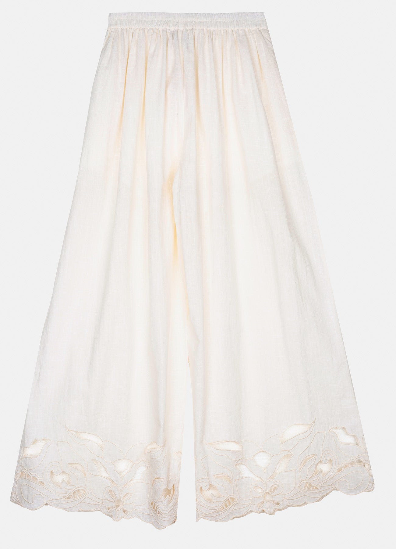 Monaco White Long Trousers : White