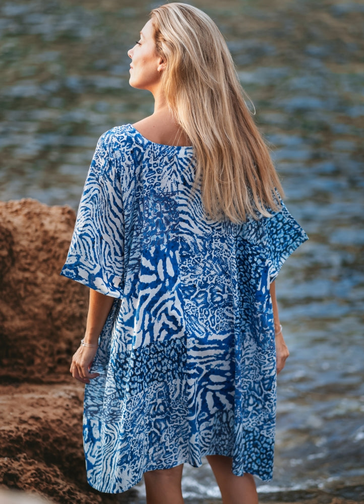 Poncho : Blue
