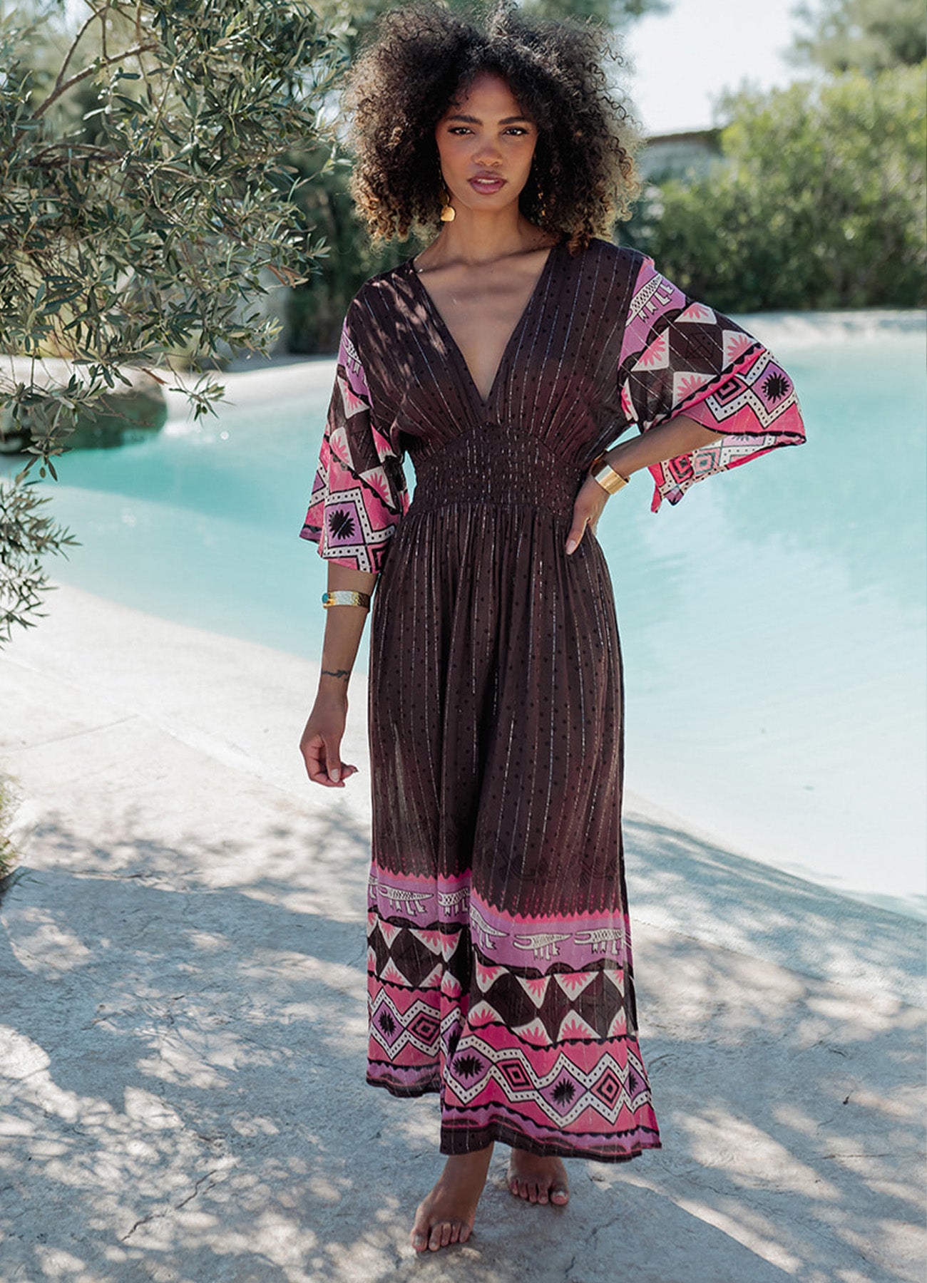 Long Dress : Brown