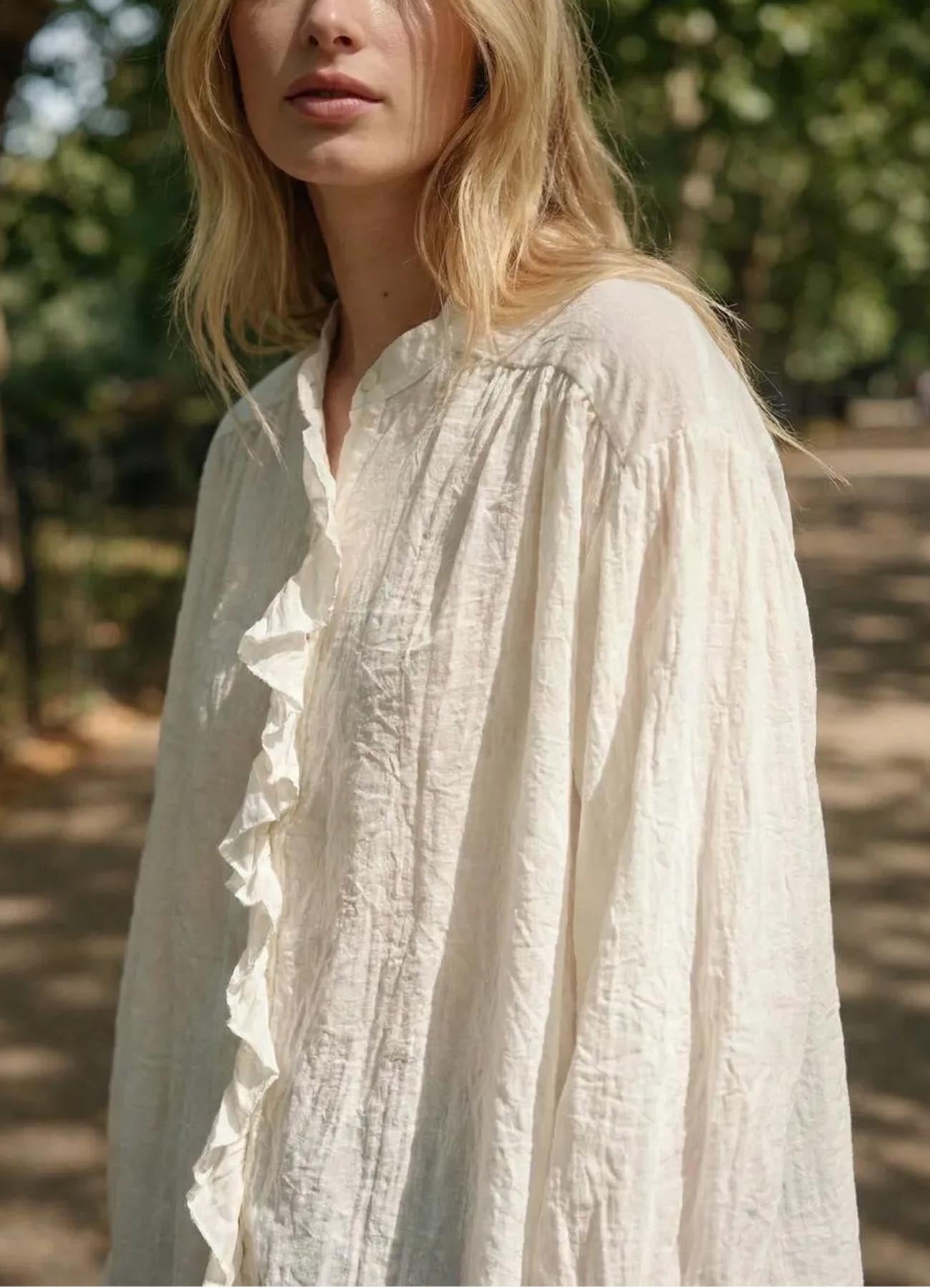 Blouses : Ecru