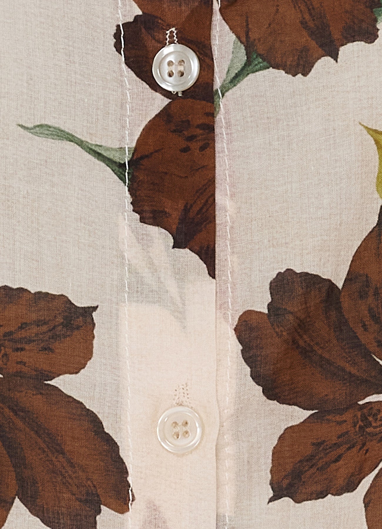 Mdclotus Shirt : Beige Flower