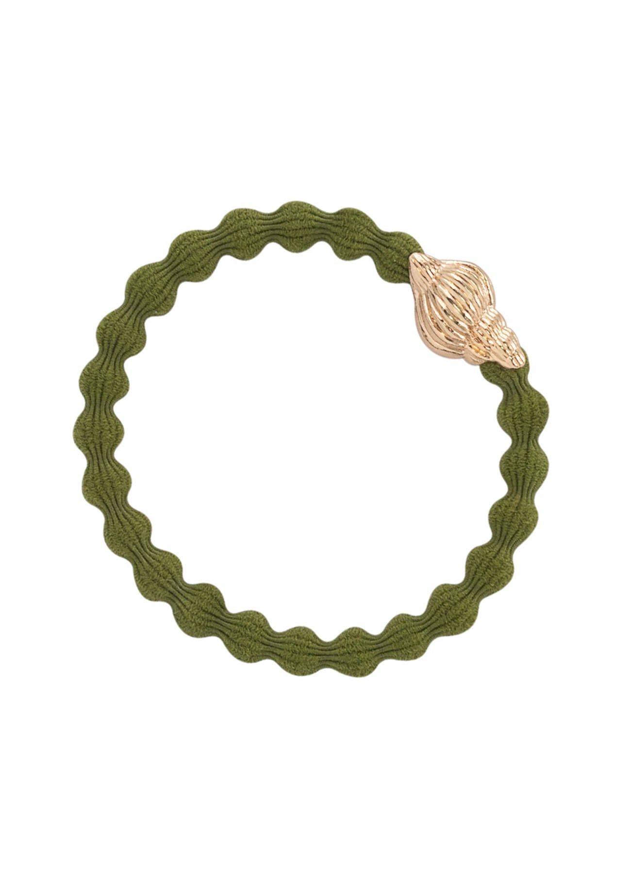 Hair Ties Tropical Seashell : Olive Green