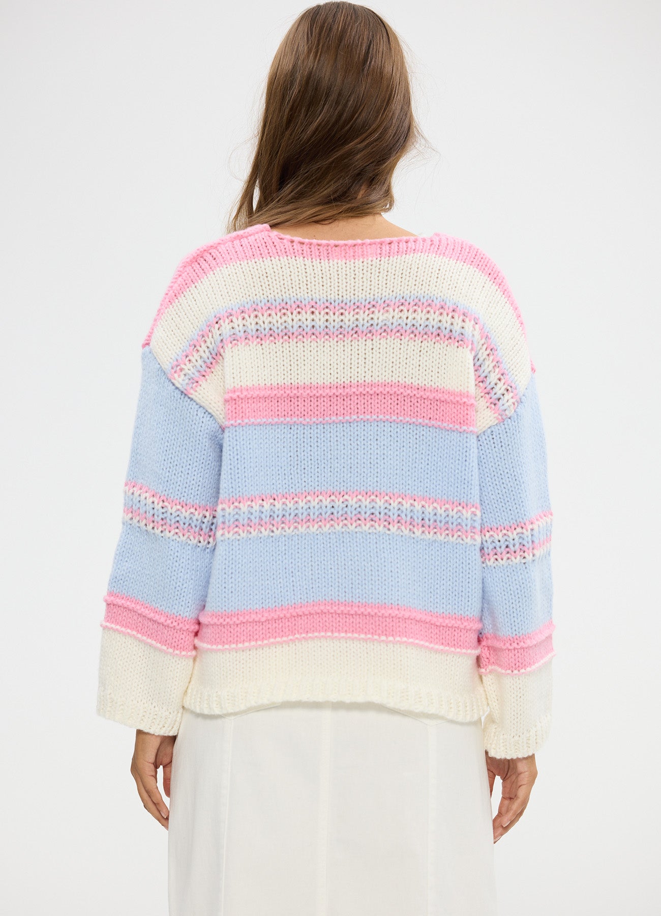 Alore Knit : Blue Multi Stripe