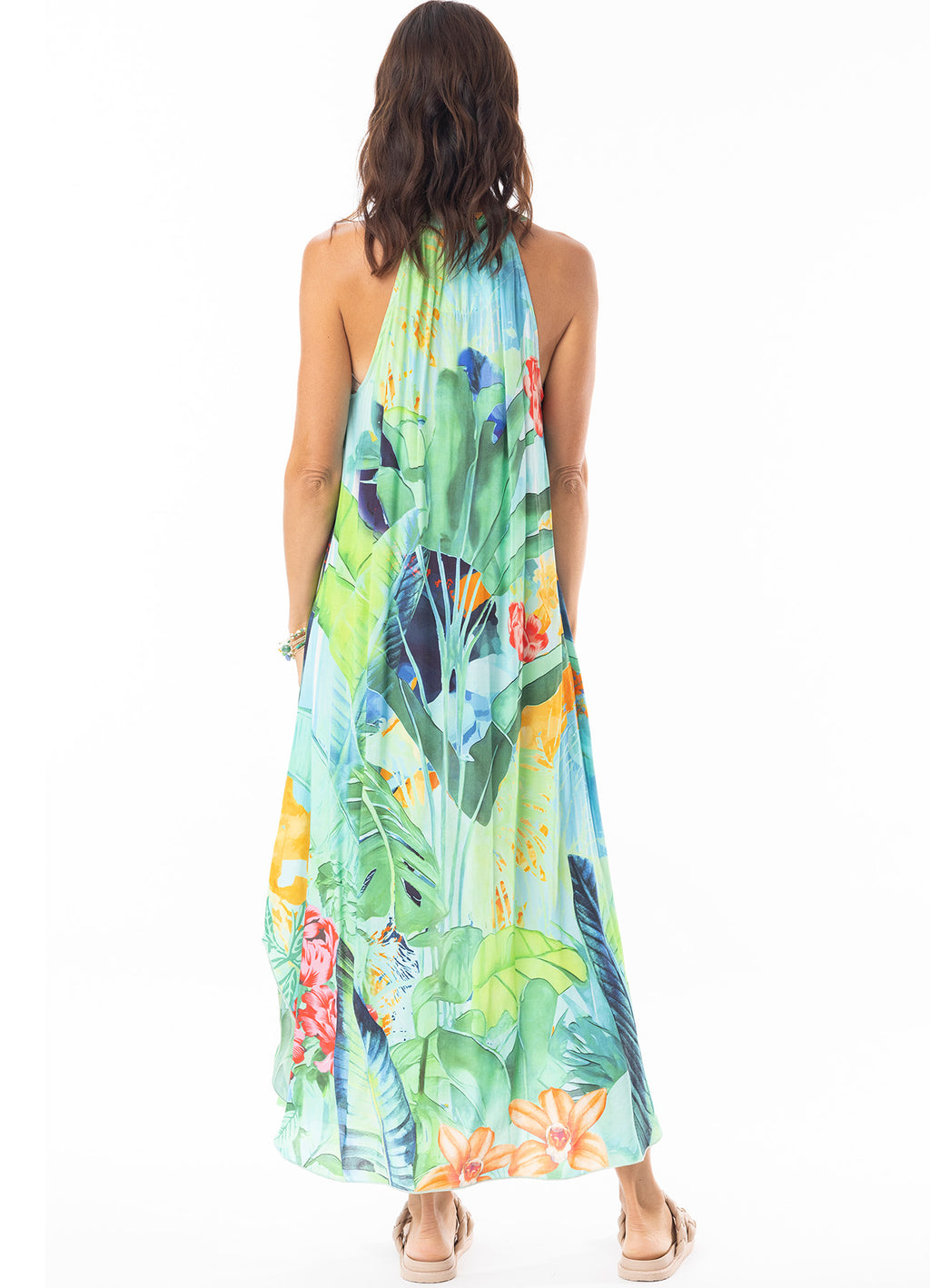 Evelin Dress Round Neckline : Print
