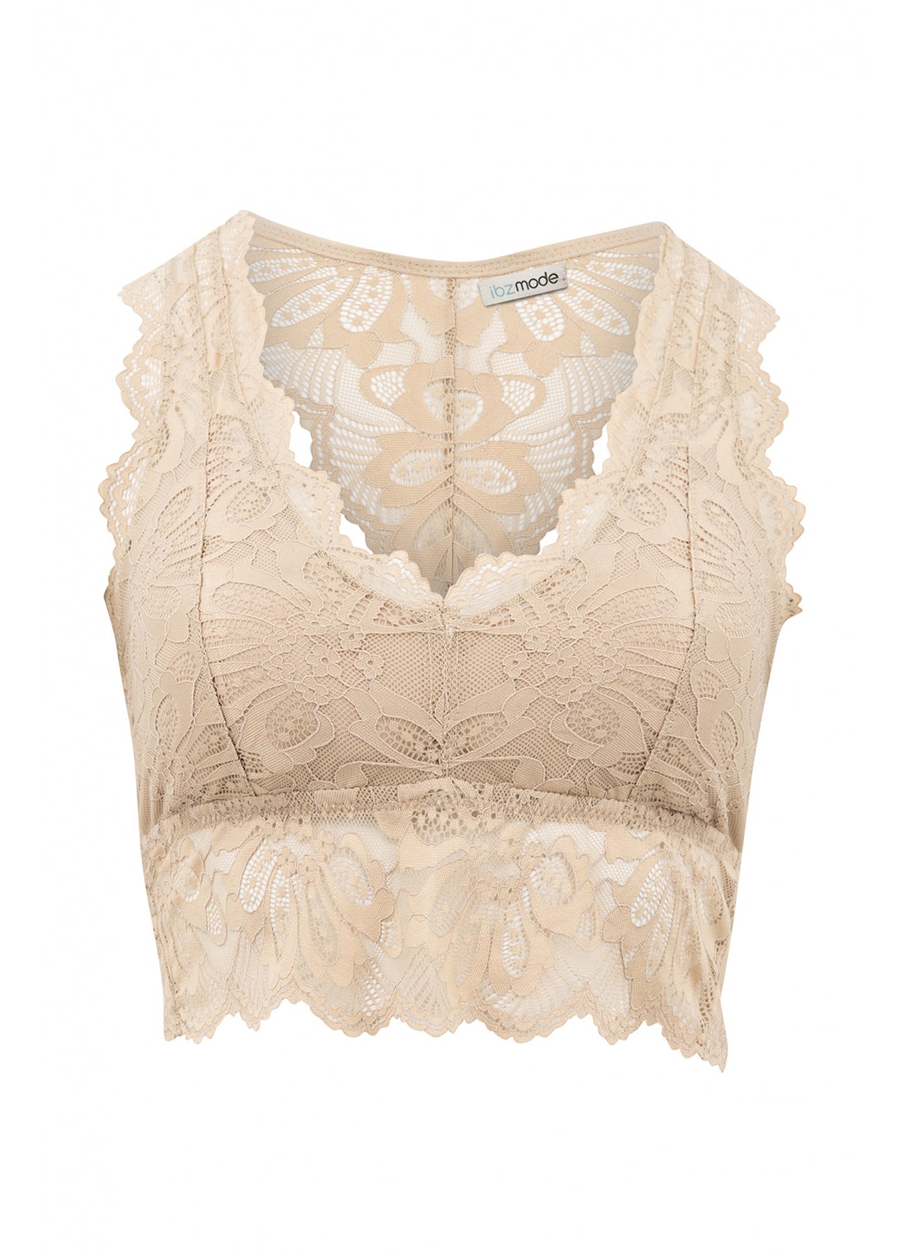 Bralette Lace Taupe : Taupe
