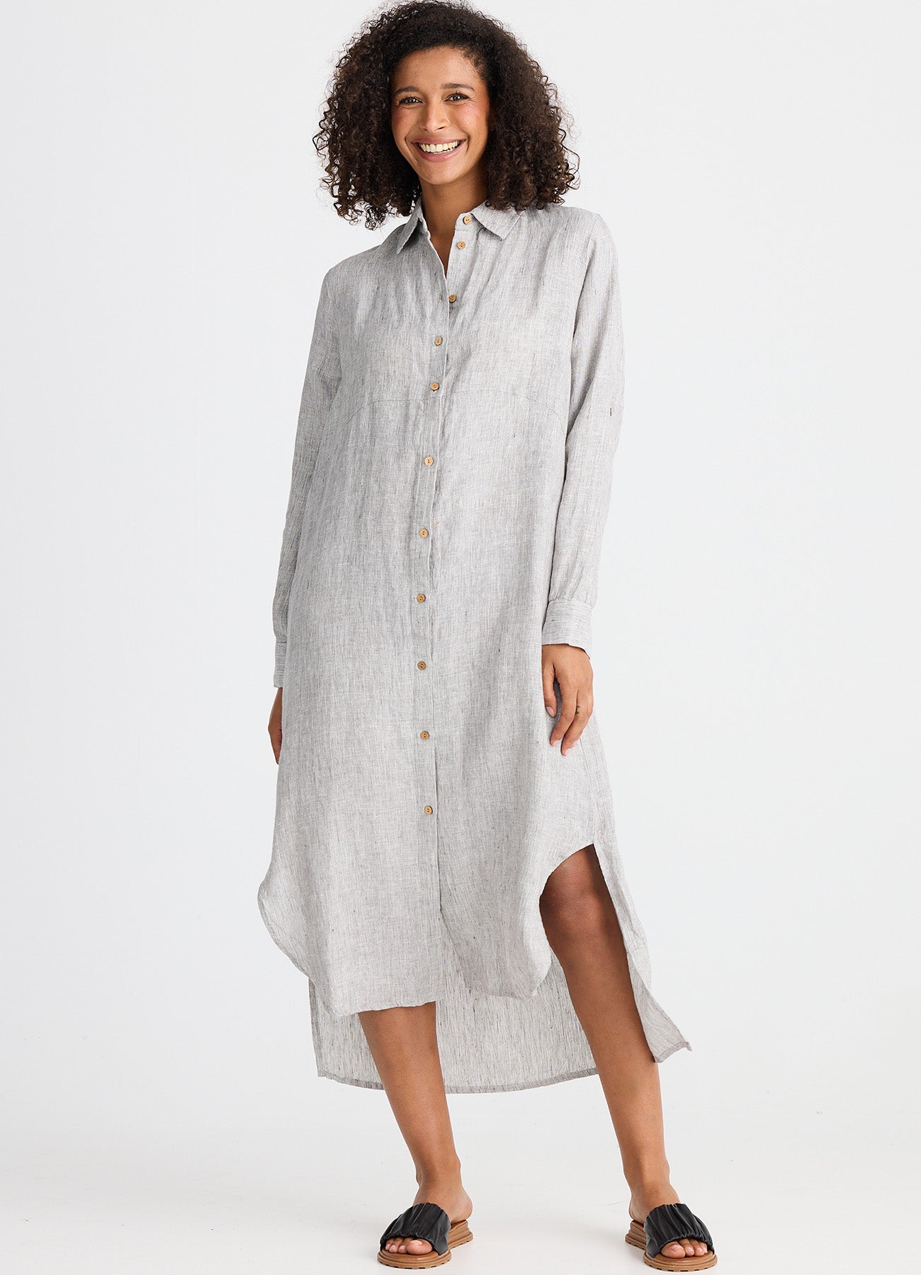 Castro Overshirt : Charcoal Fleck