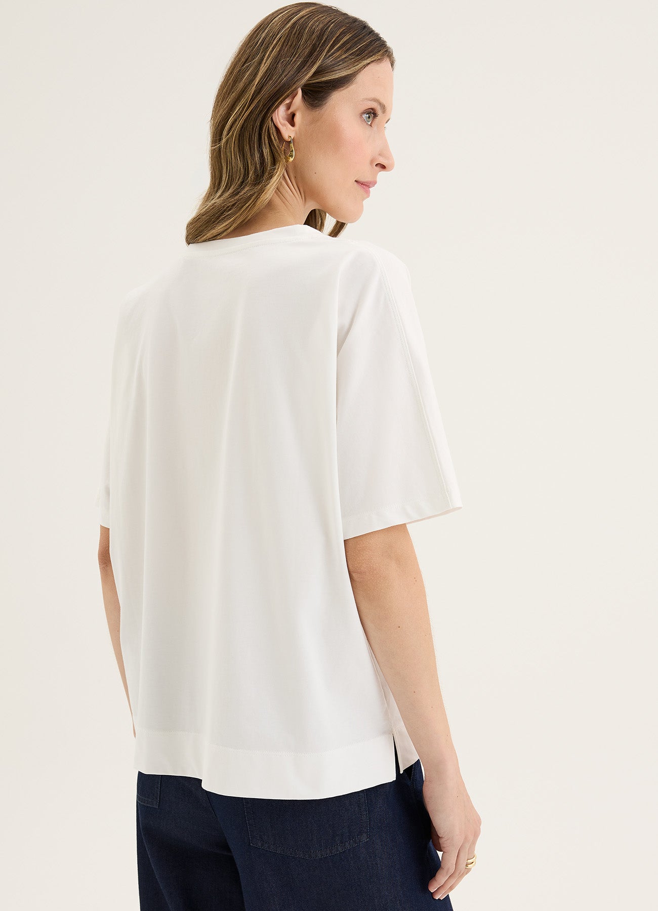 Glass Tee : Ecru
