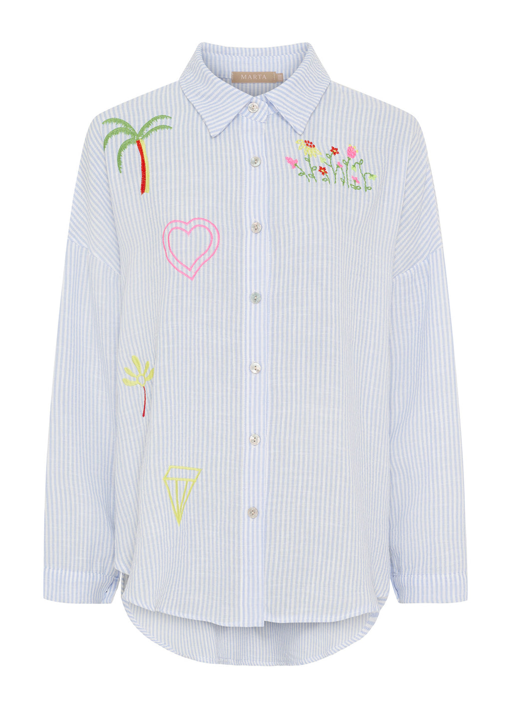 Sandra Shirt : Celeste64