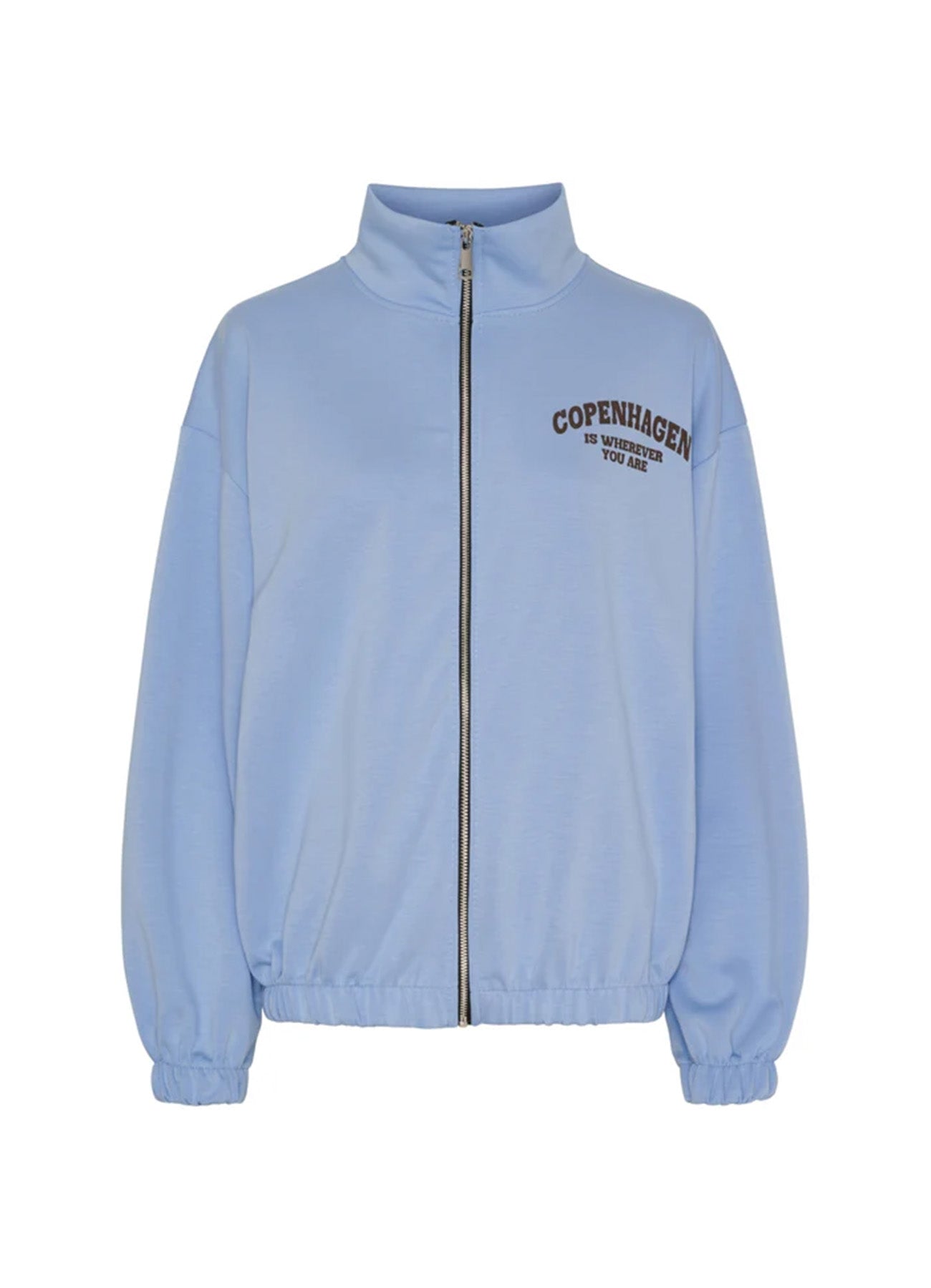 Mdcnete Cardigan : Sky Blue/Brown