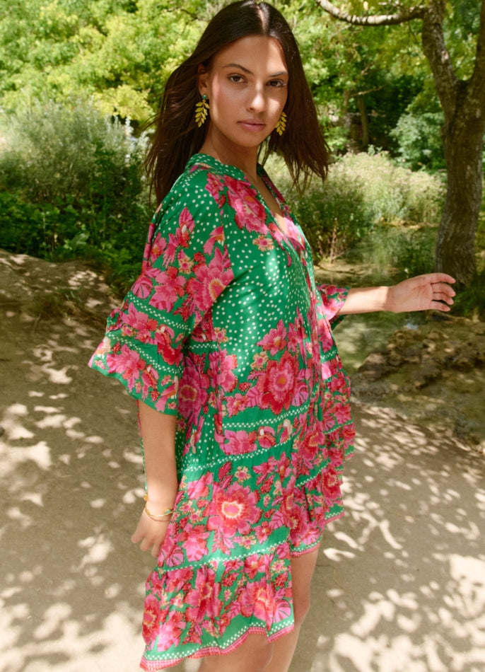Hawai Verde Short Dress : Green