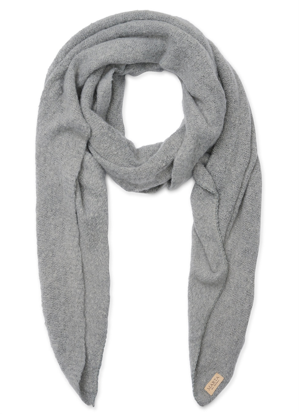 Scarf : Light Grey Melange