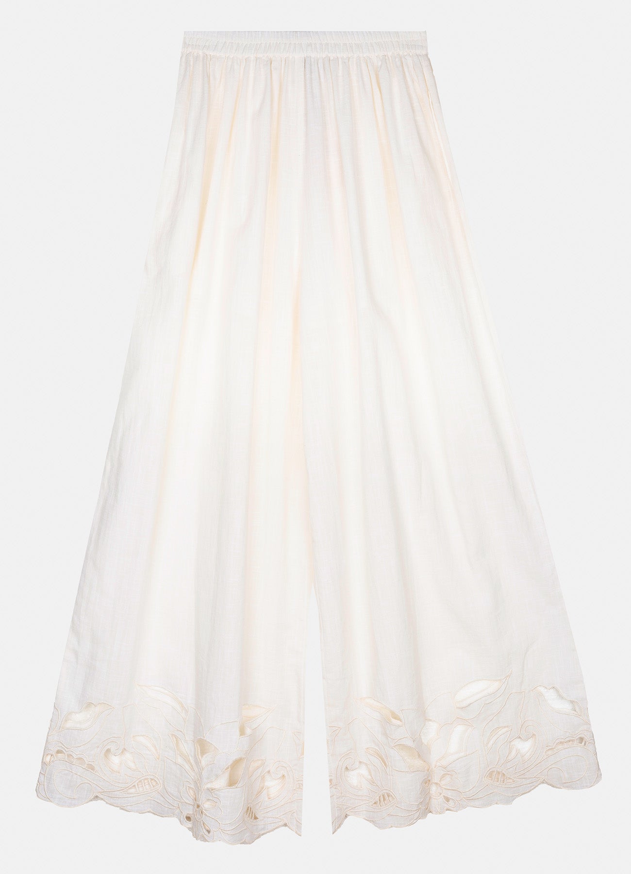 Monaco White Long Trousers : White