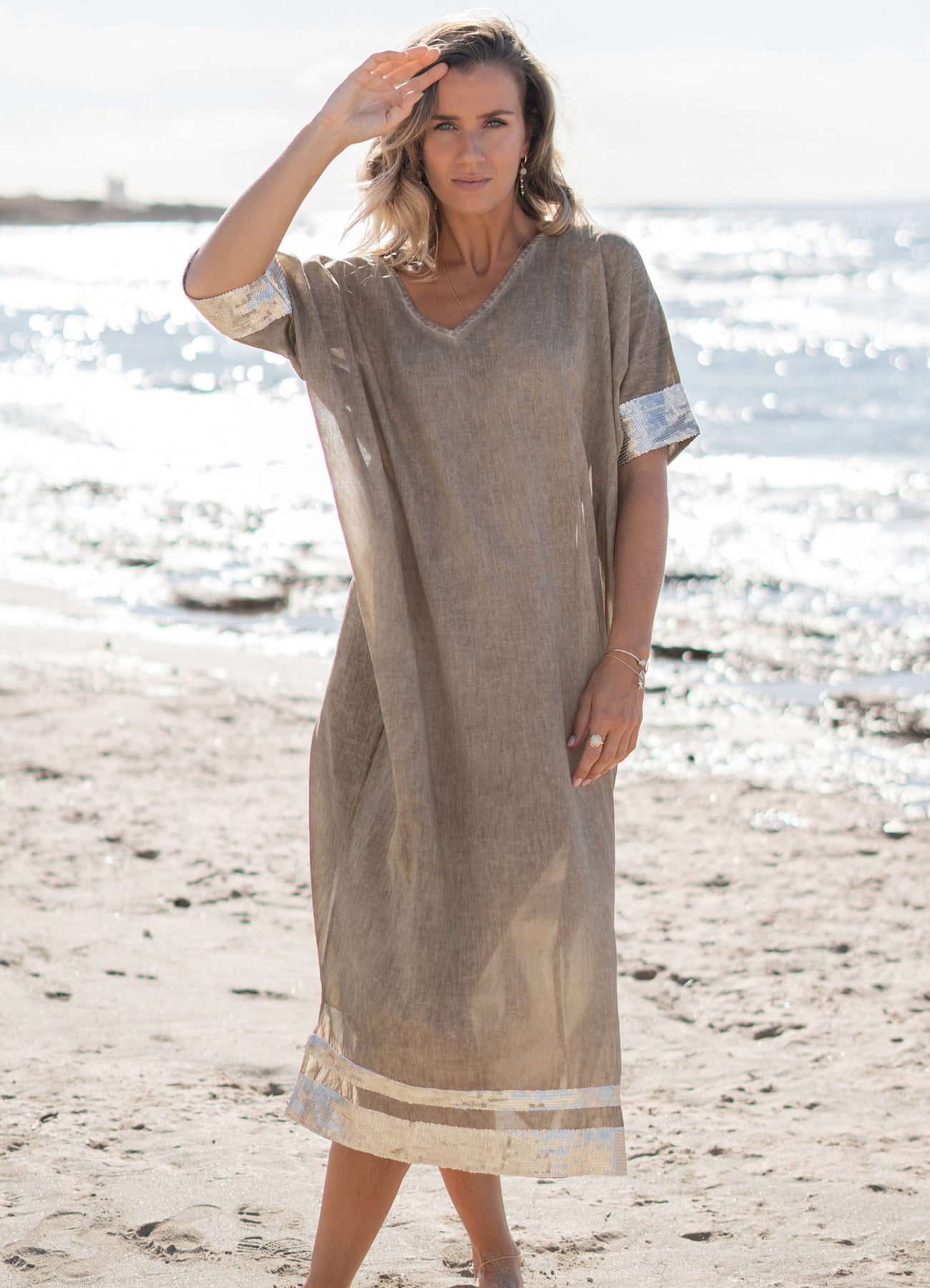 Kaftan Jada Taupe : Taupe
