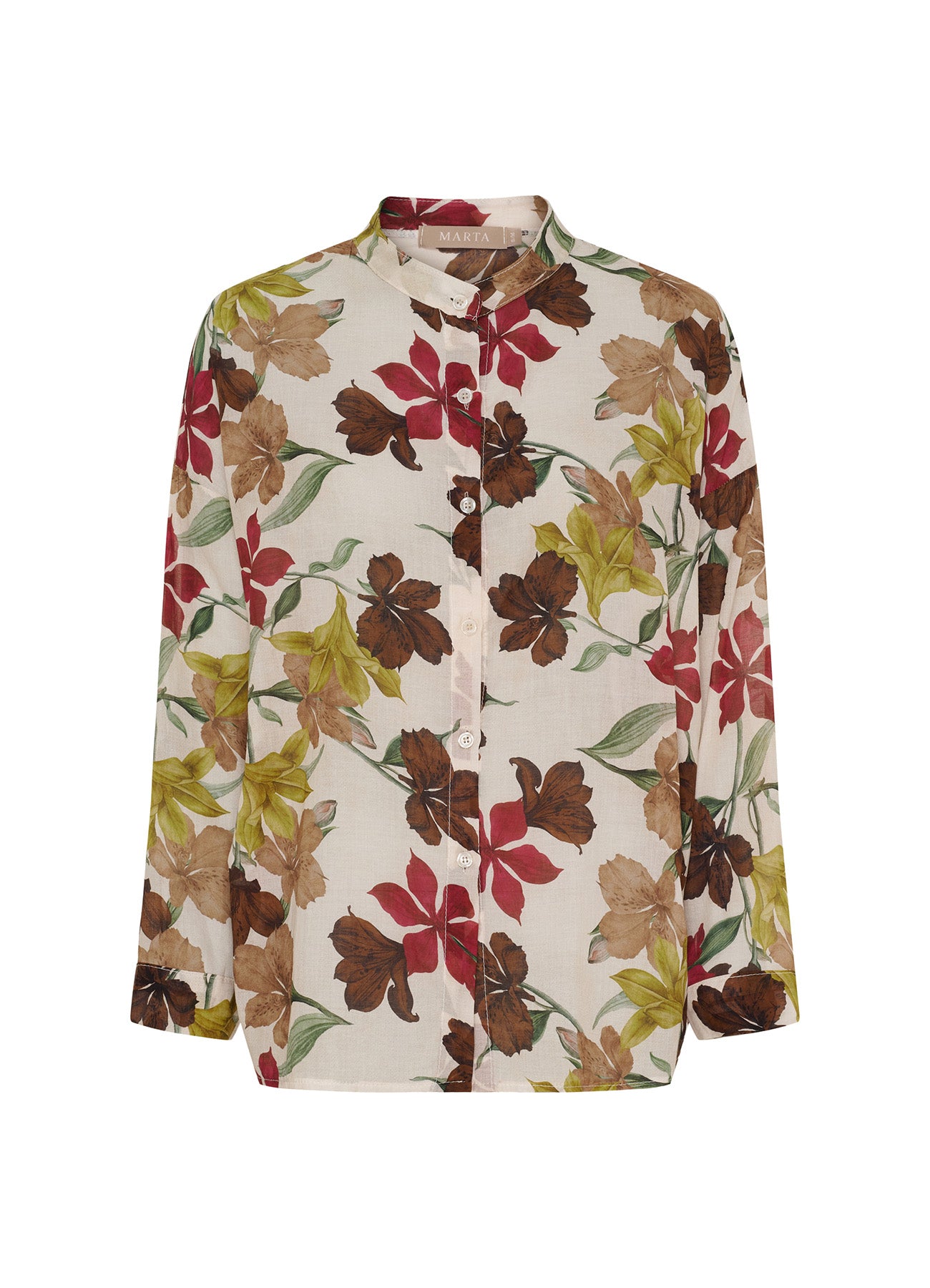 Mdclotus Shirt : Beige Flower