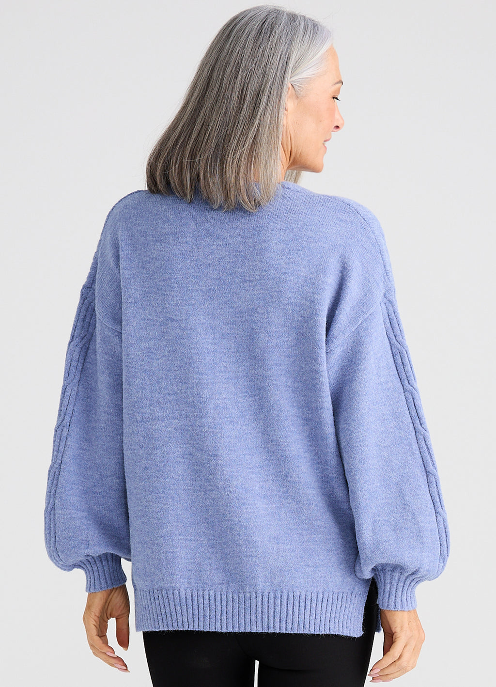 Jordi Knit Jumper : Steel Marle