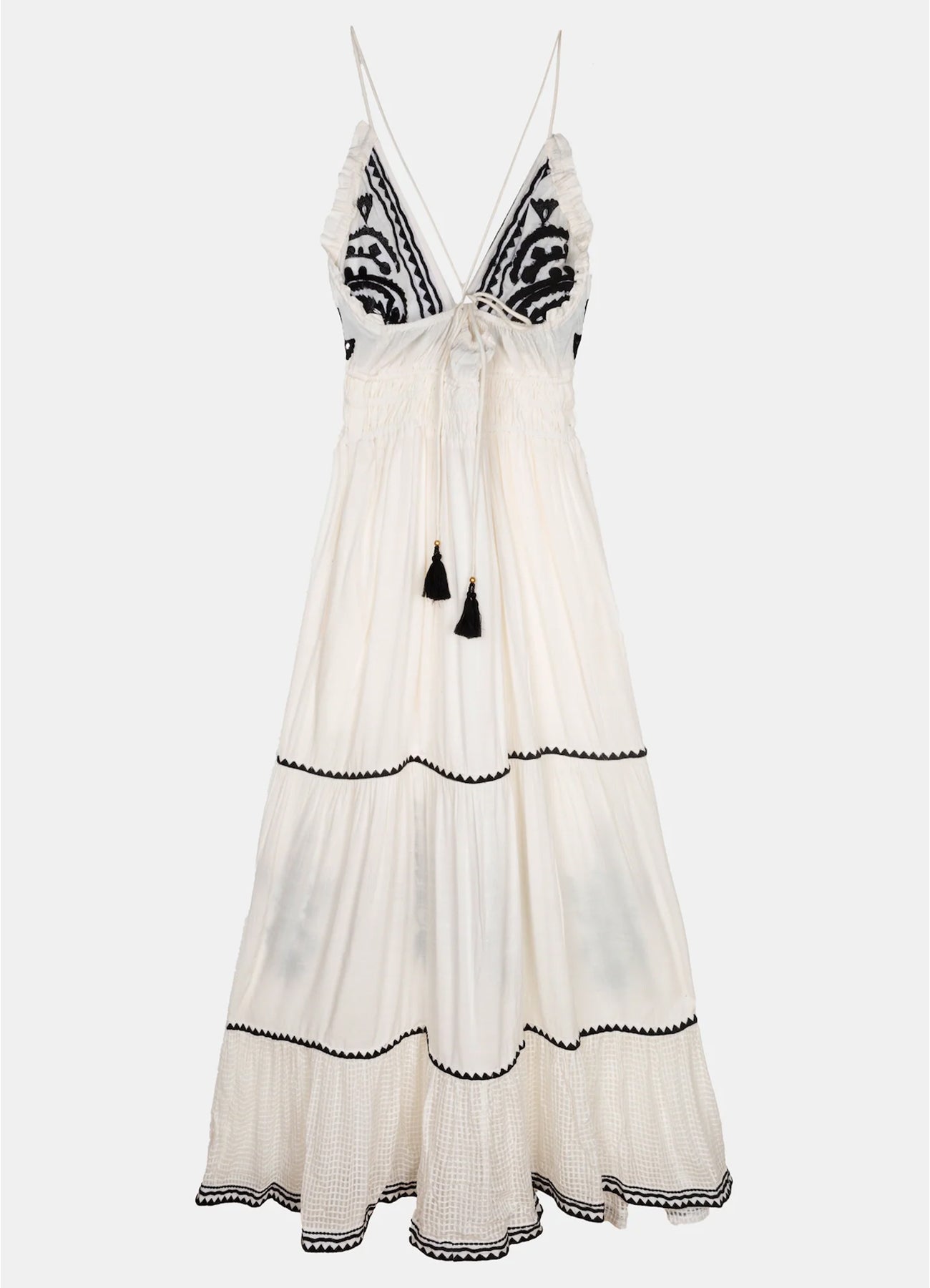Riviera Cut Long Dress : White