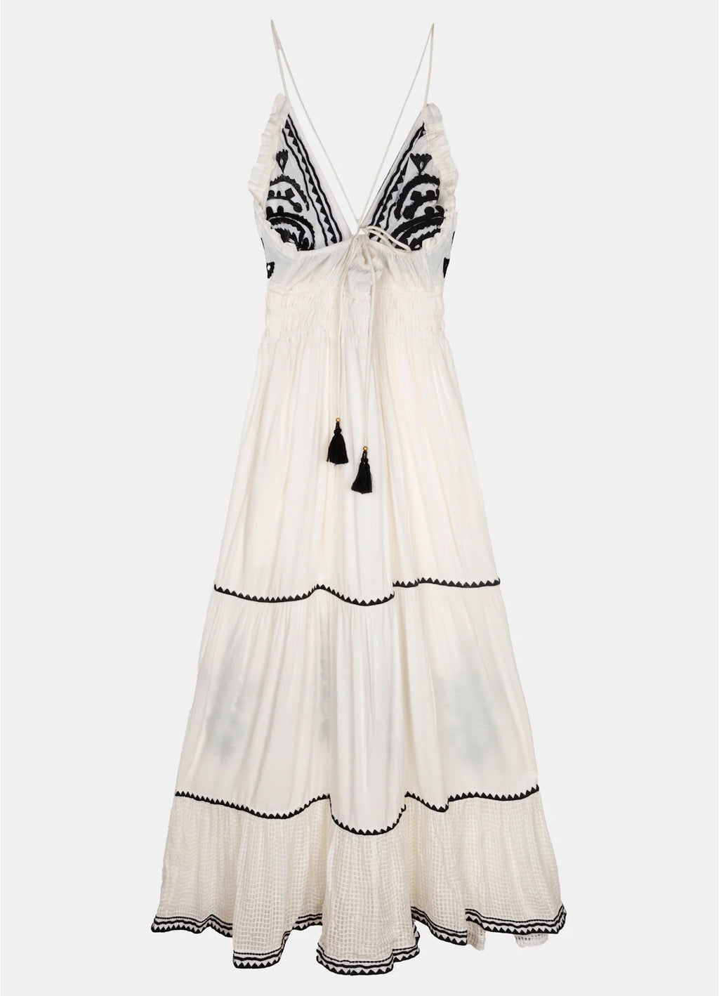 Riviera Cut Long Dress : White