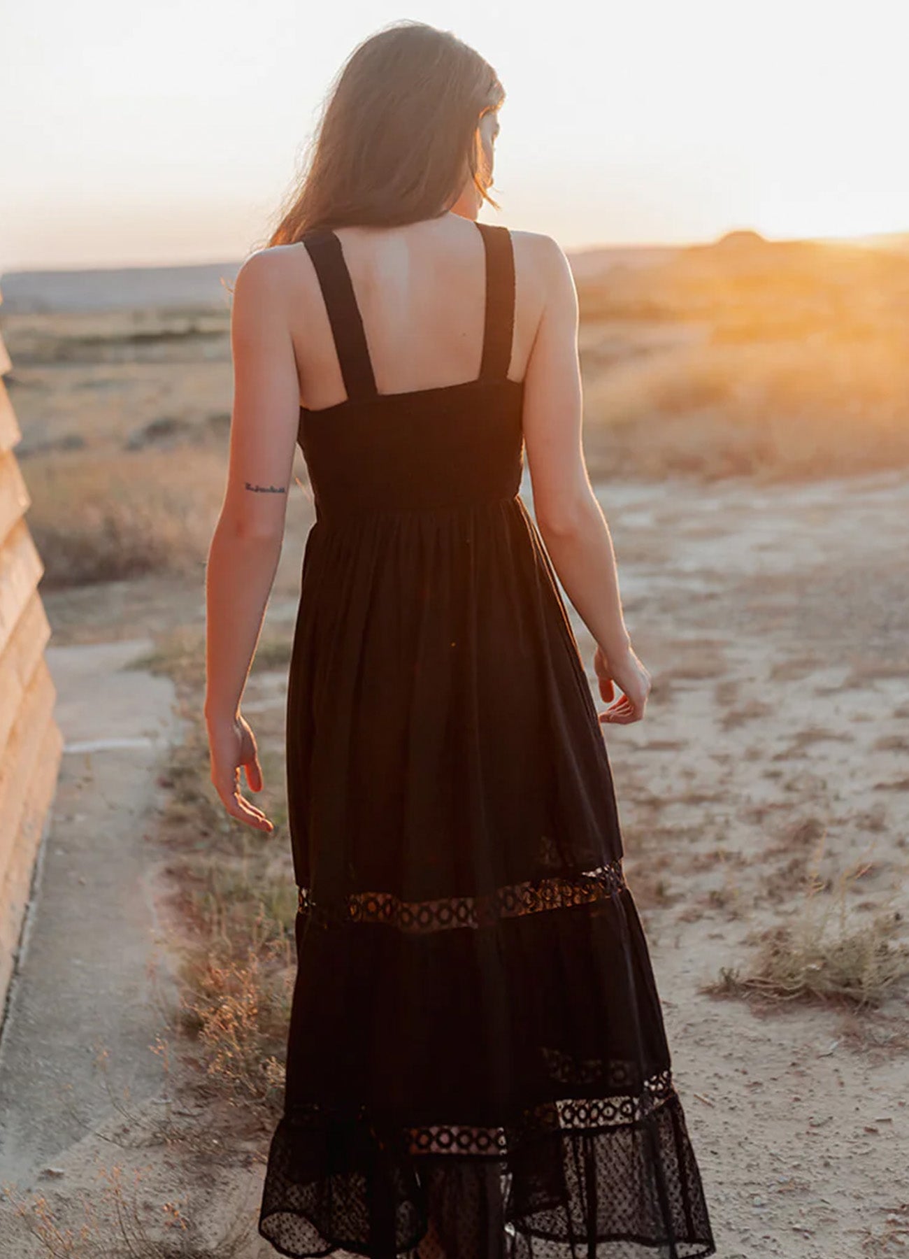 Halter Long Dress : Black