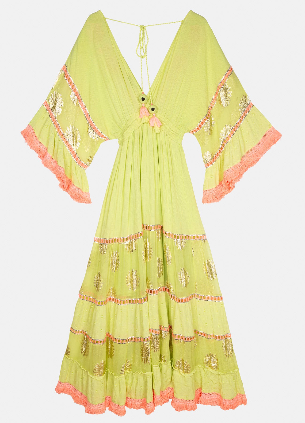 Manila Lima Long Dress : Lime